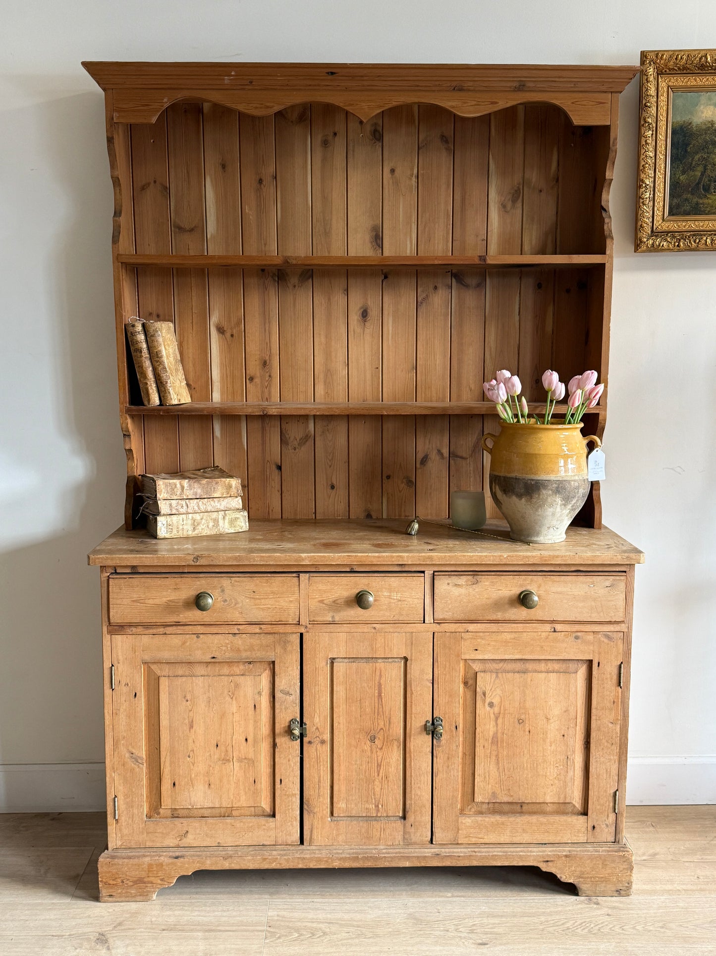 Antique English Pine Hutch