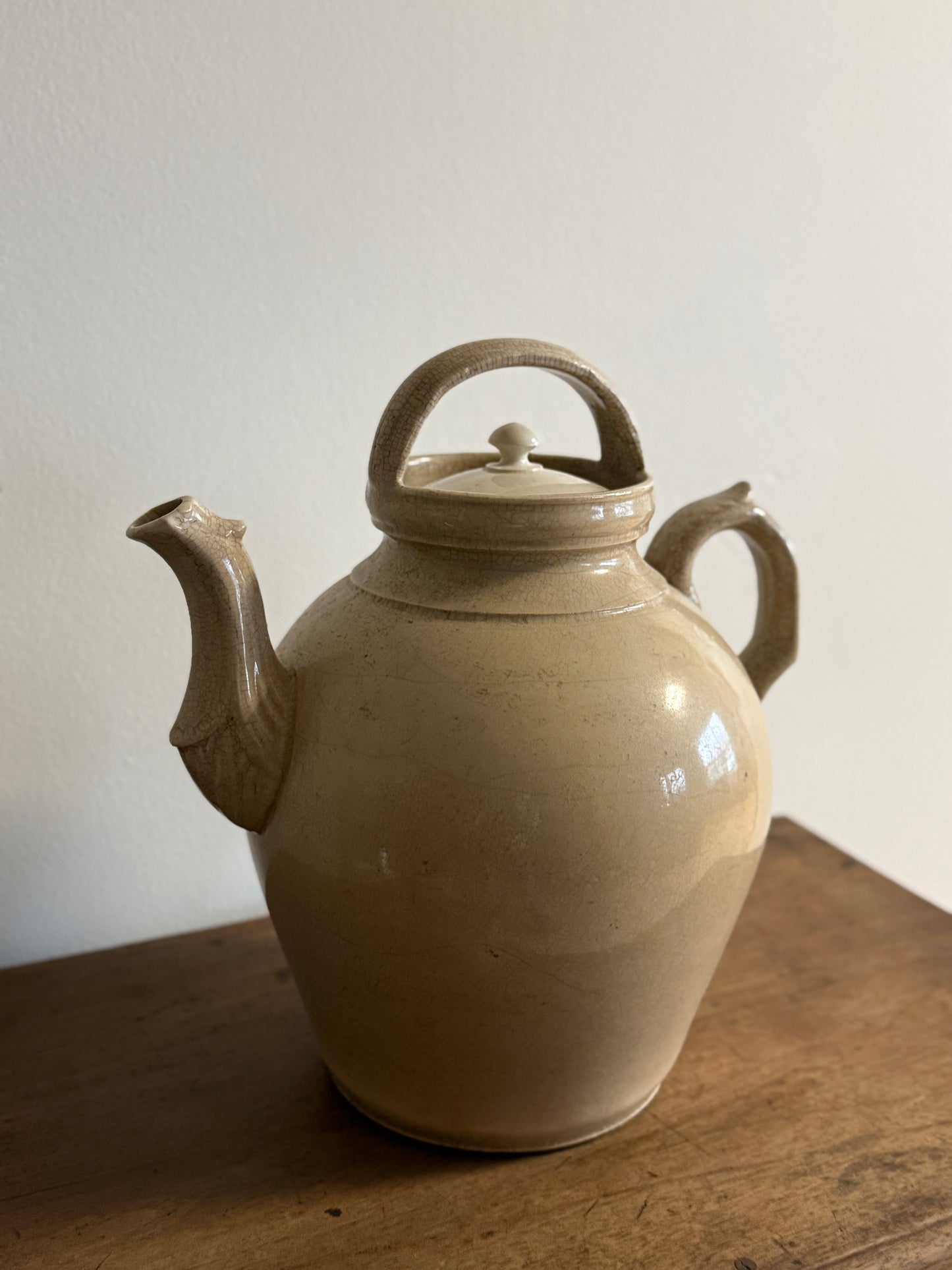 Rare Large French Gargoulette Pot