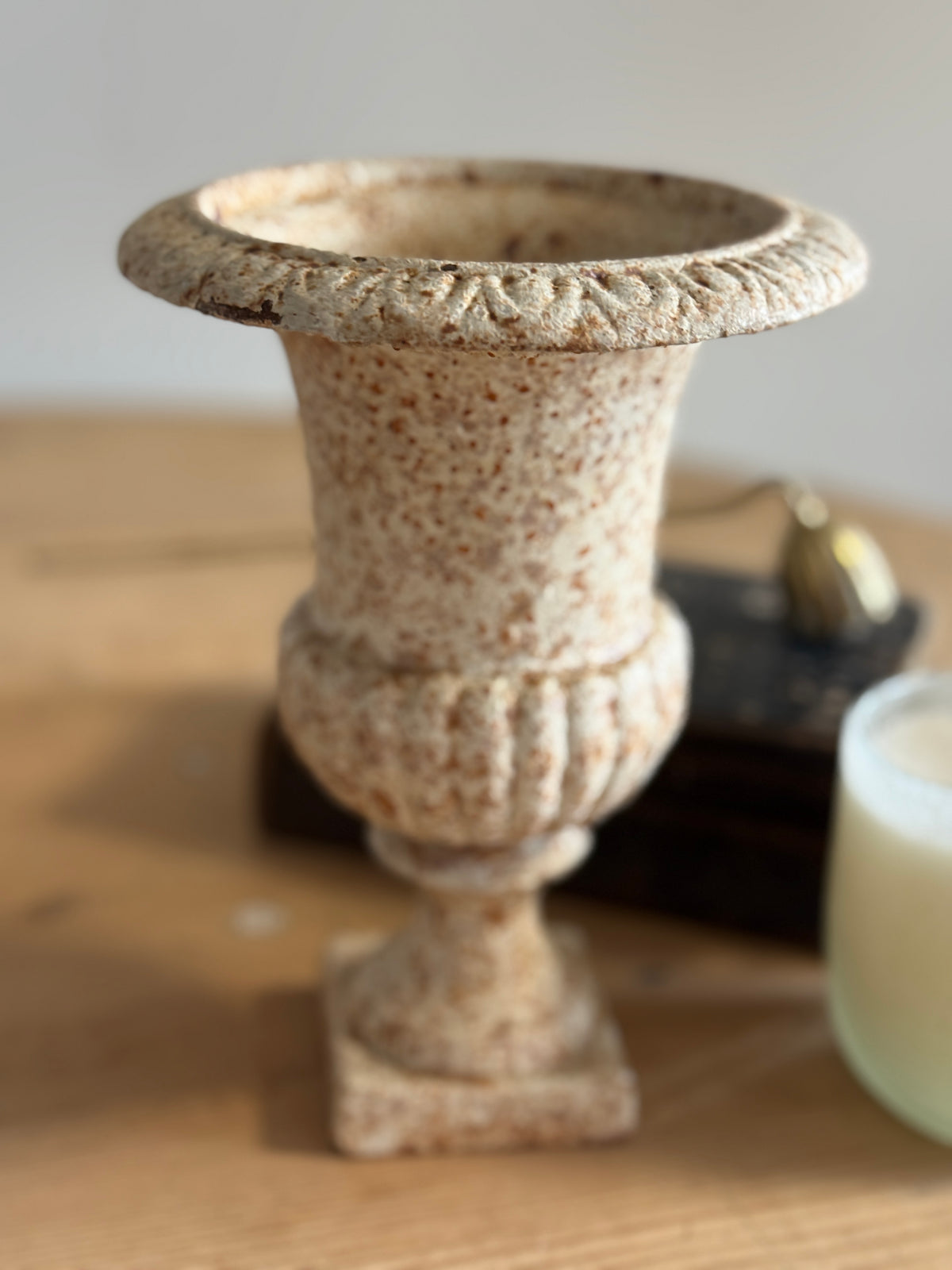 Antique Belgian Cast Iron Urns