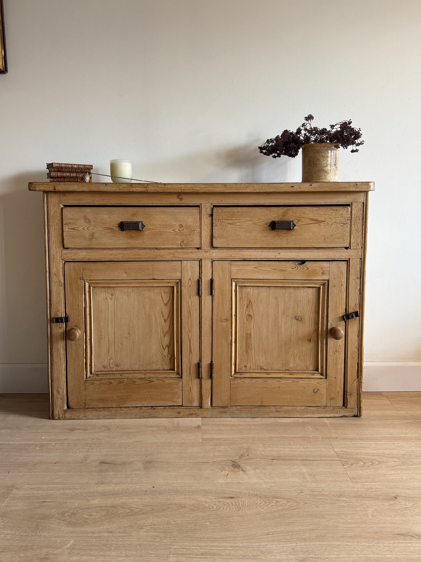 Antique English Pine Sideboard