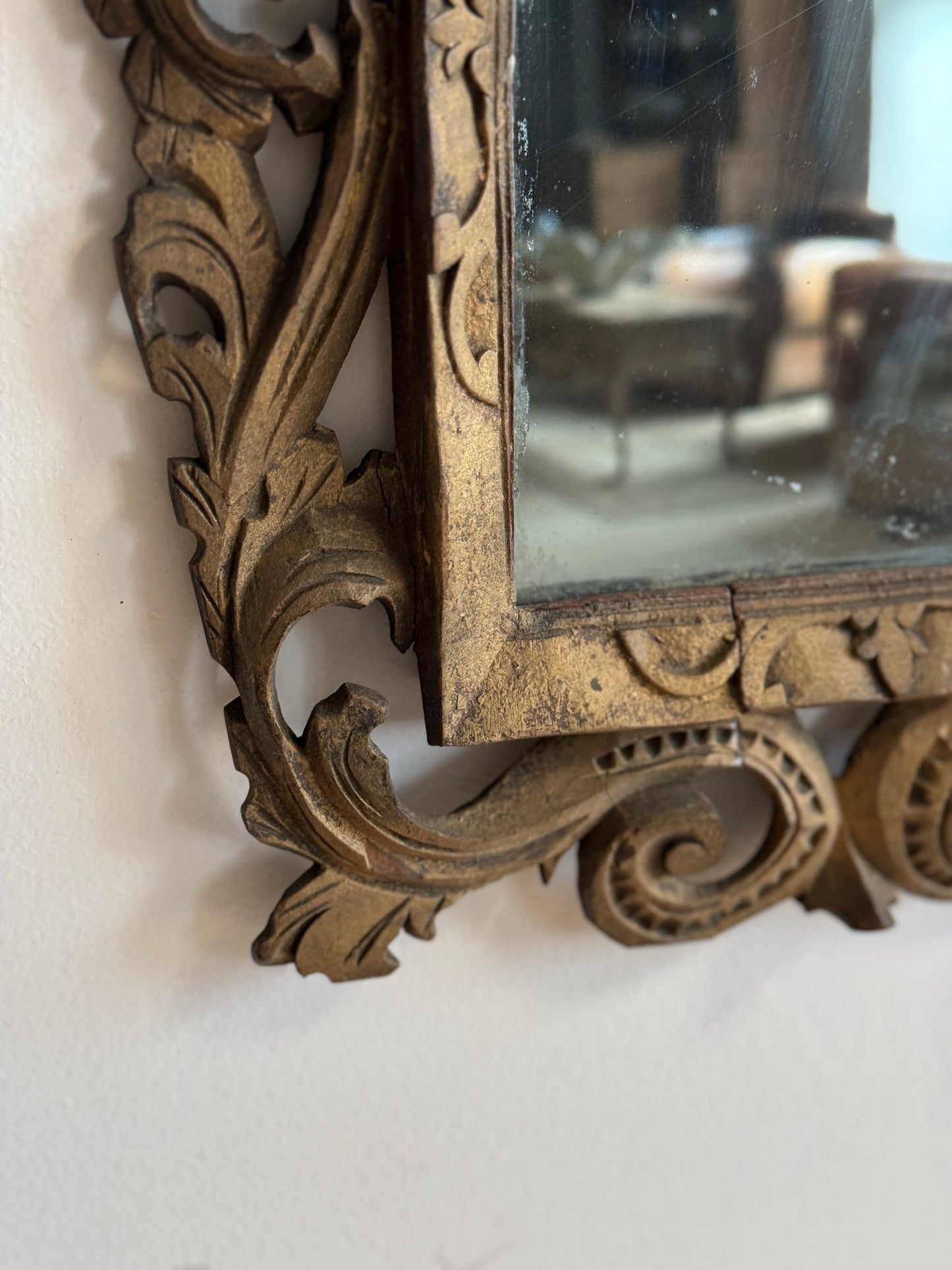 Small 18th c. English Mirror