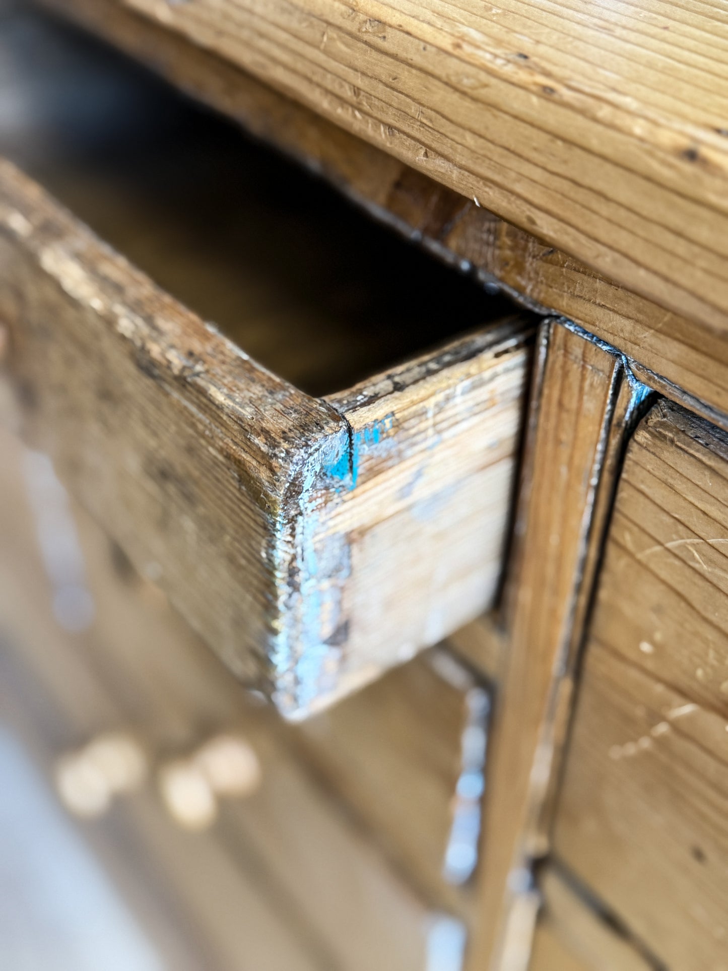 Antique English Pine Sideboard