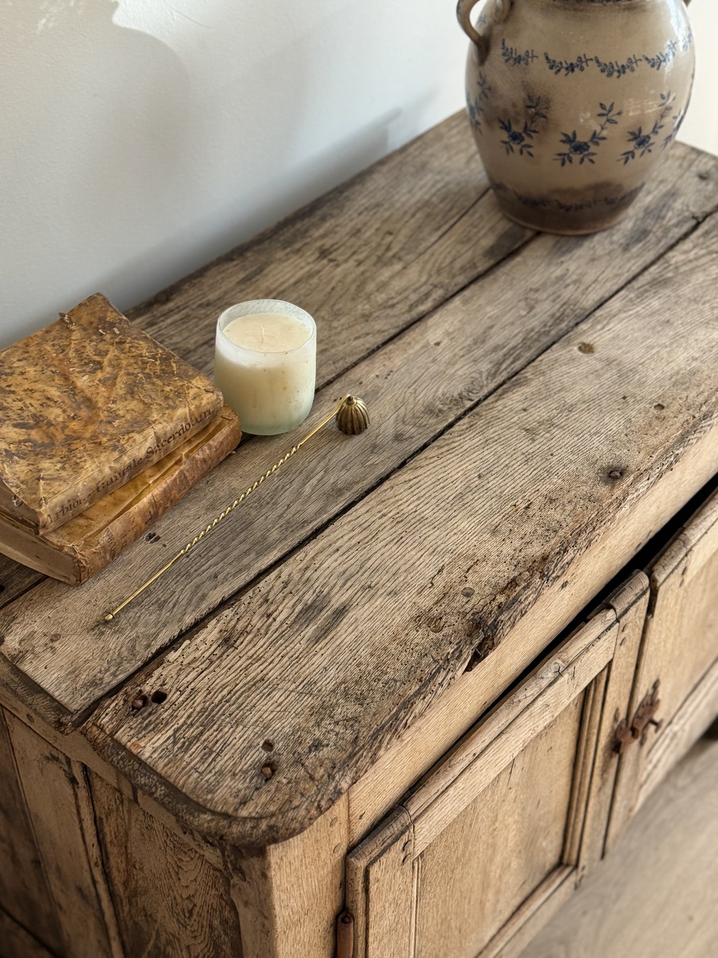 18th c. Bleached French Oak Sideboard