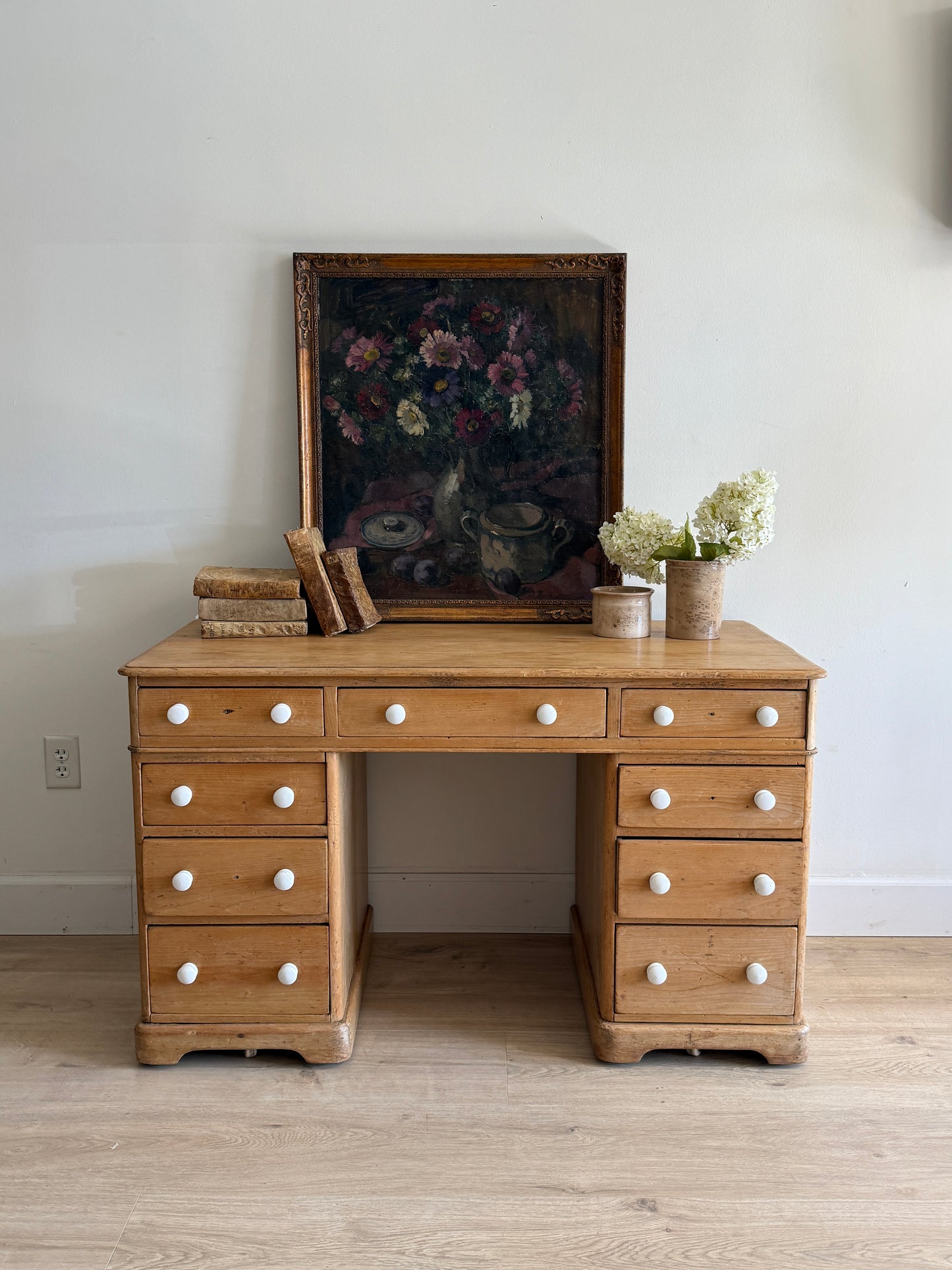 Antique English Pine Desk