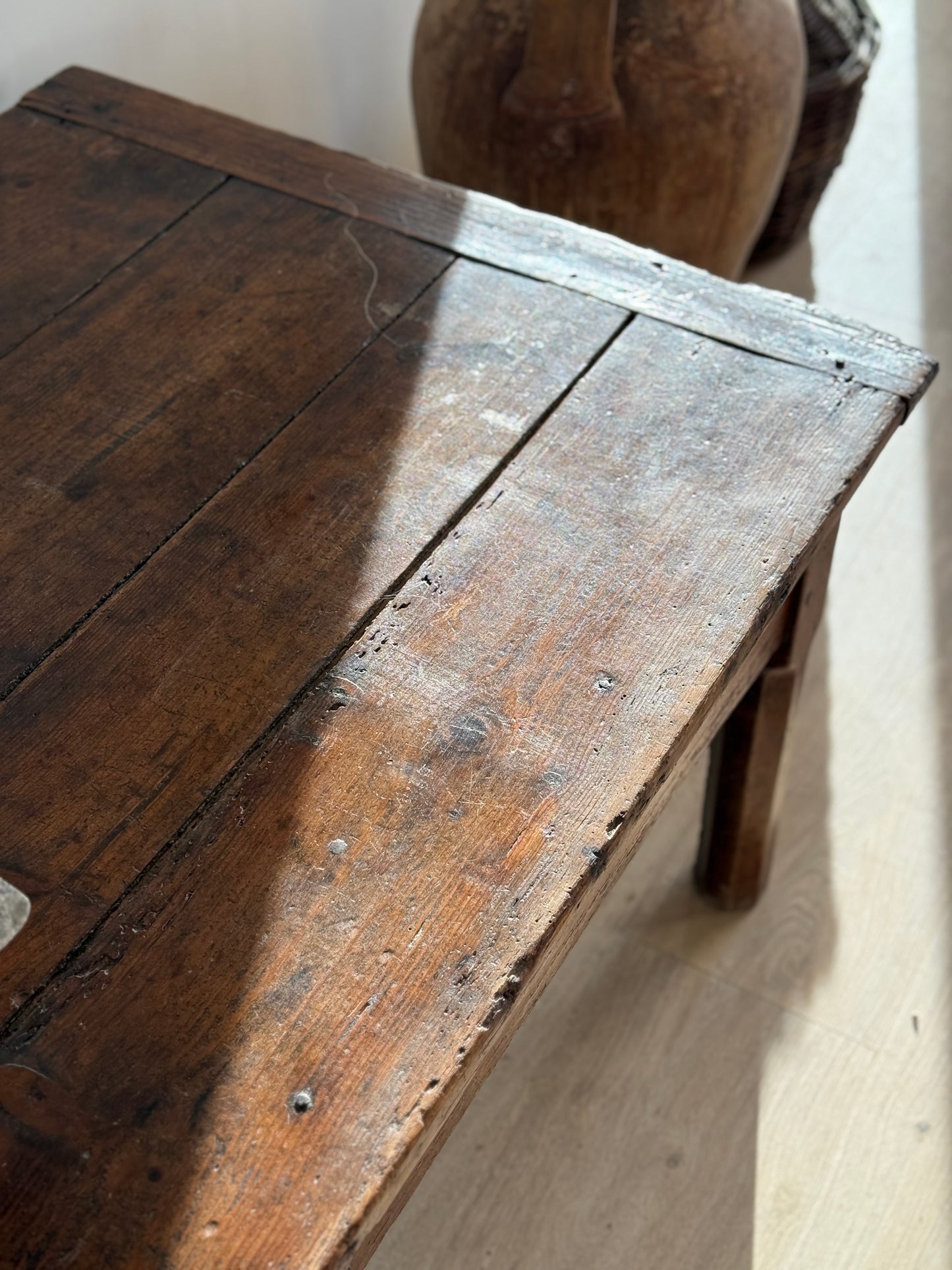 Monumental 19th c. French Walnut Coffee Table