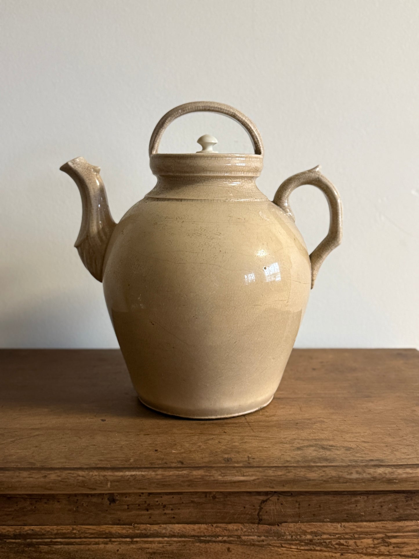 Rare Large French Gargoulette Pot