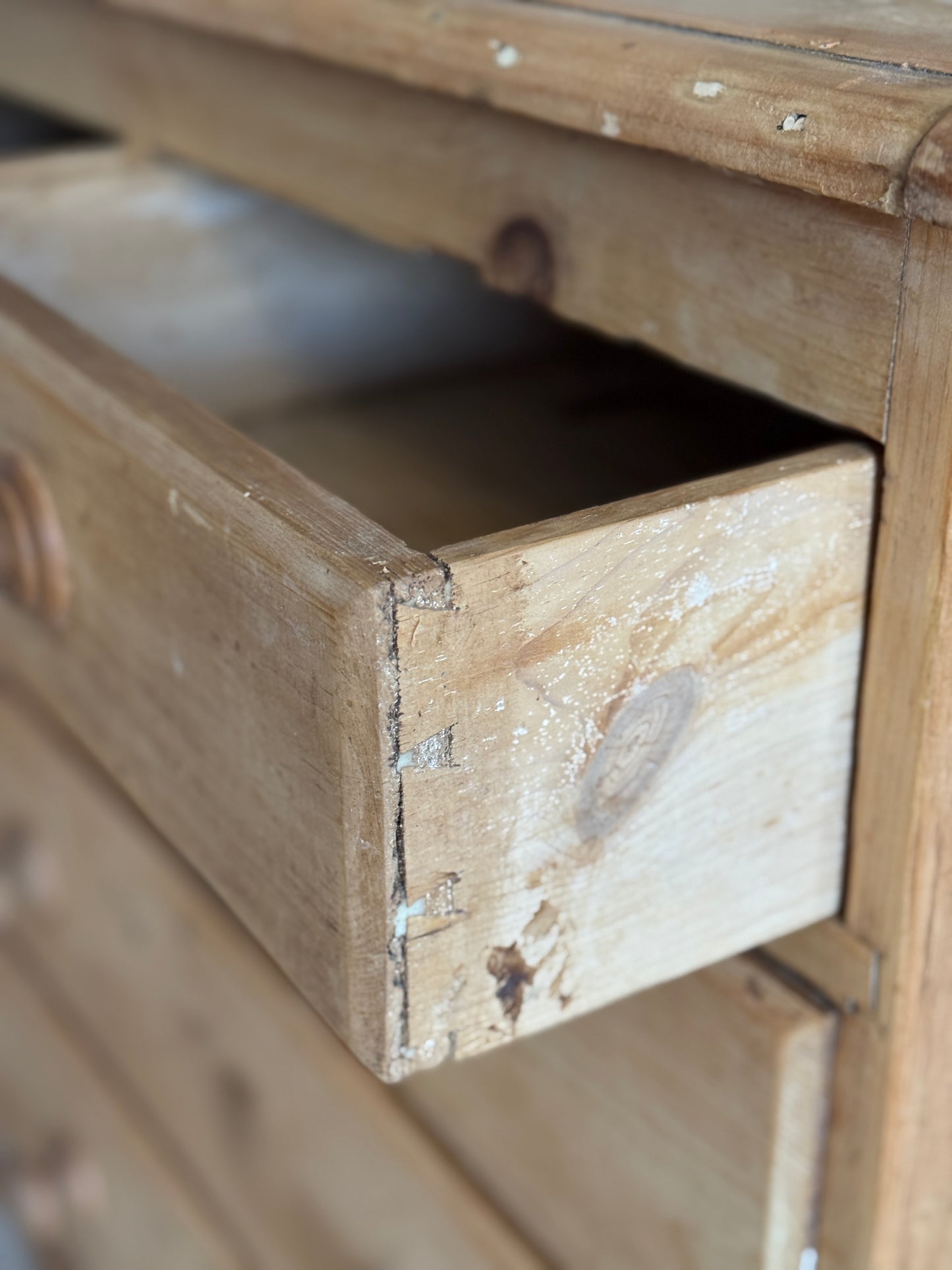 Antique English Pine Dresser/Chest of Drawers