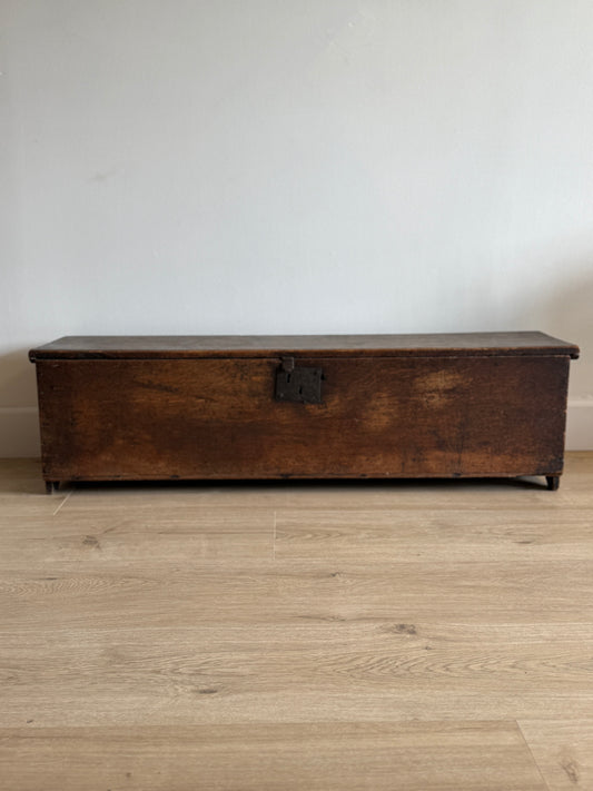 Antique English Oak Sod Box/Trunk