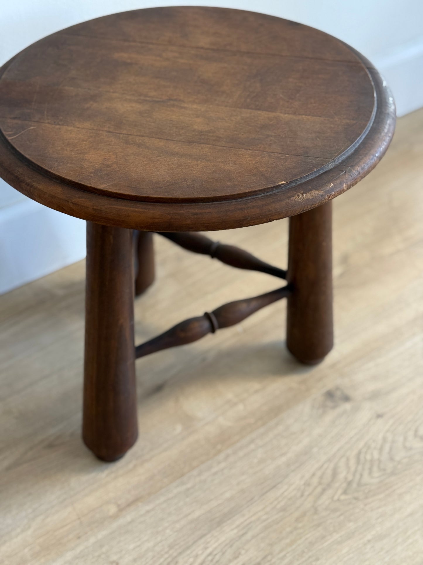 Vintage French Stool/Side Table (c.1950)