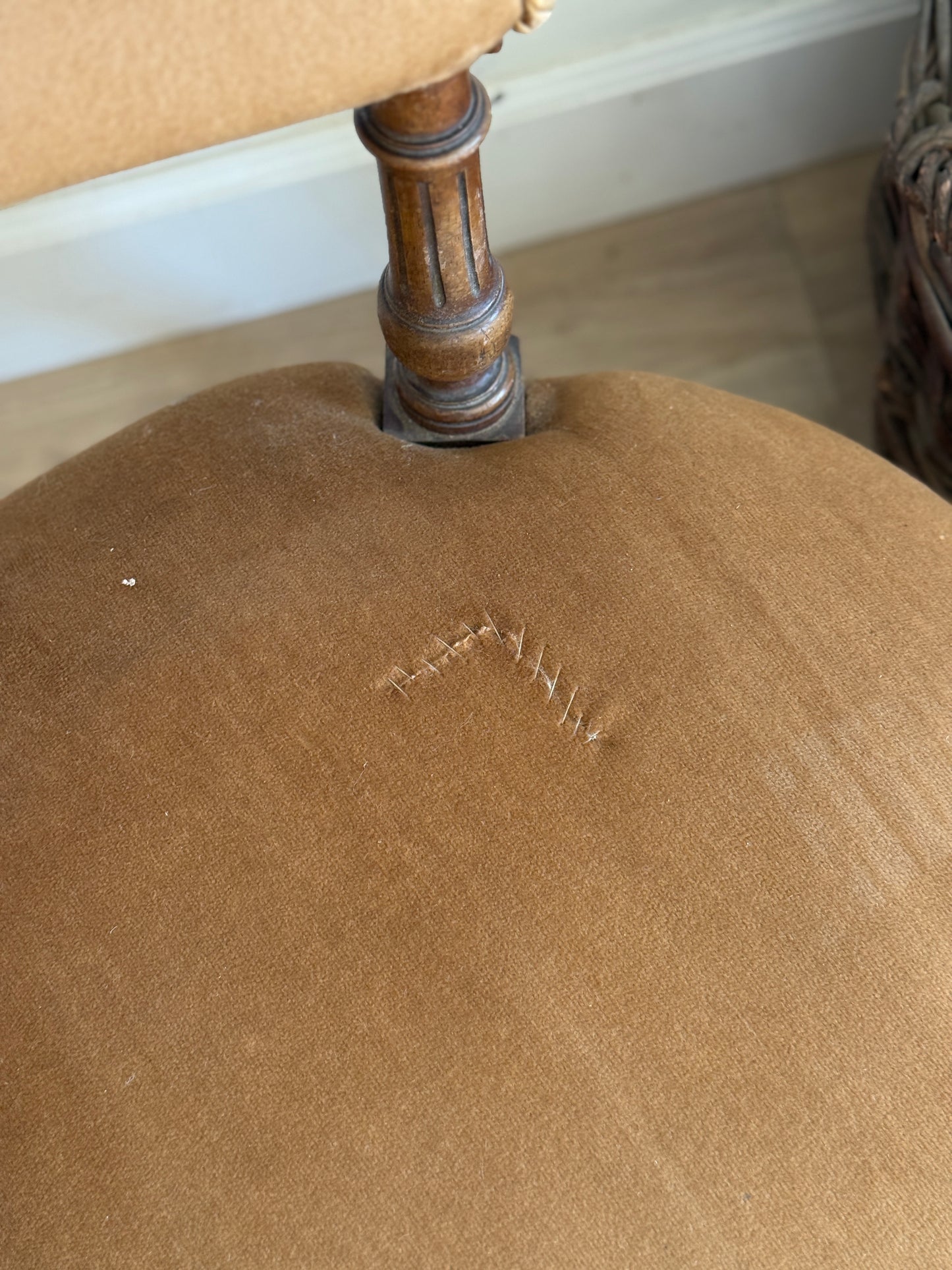 Pair of Victorian English Walnut Chairs