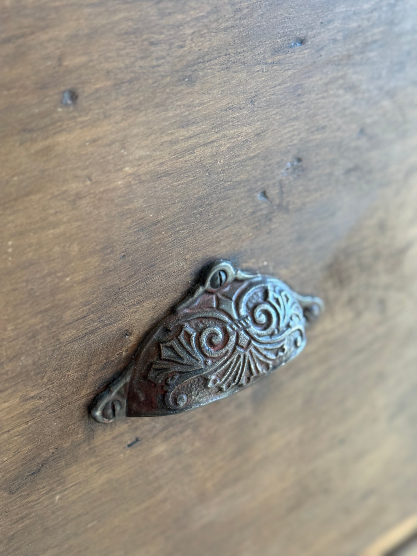 Monumental Antique English Bank of Drawers/Sideboard