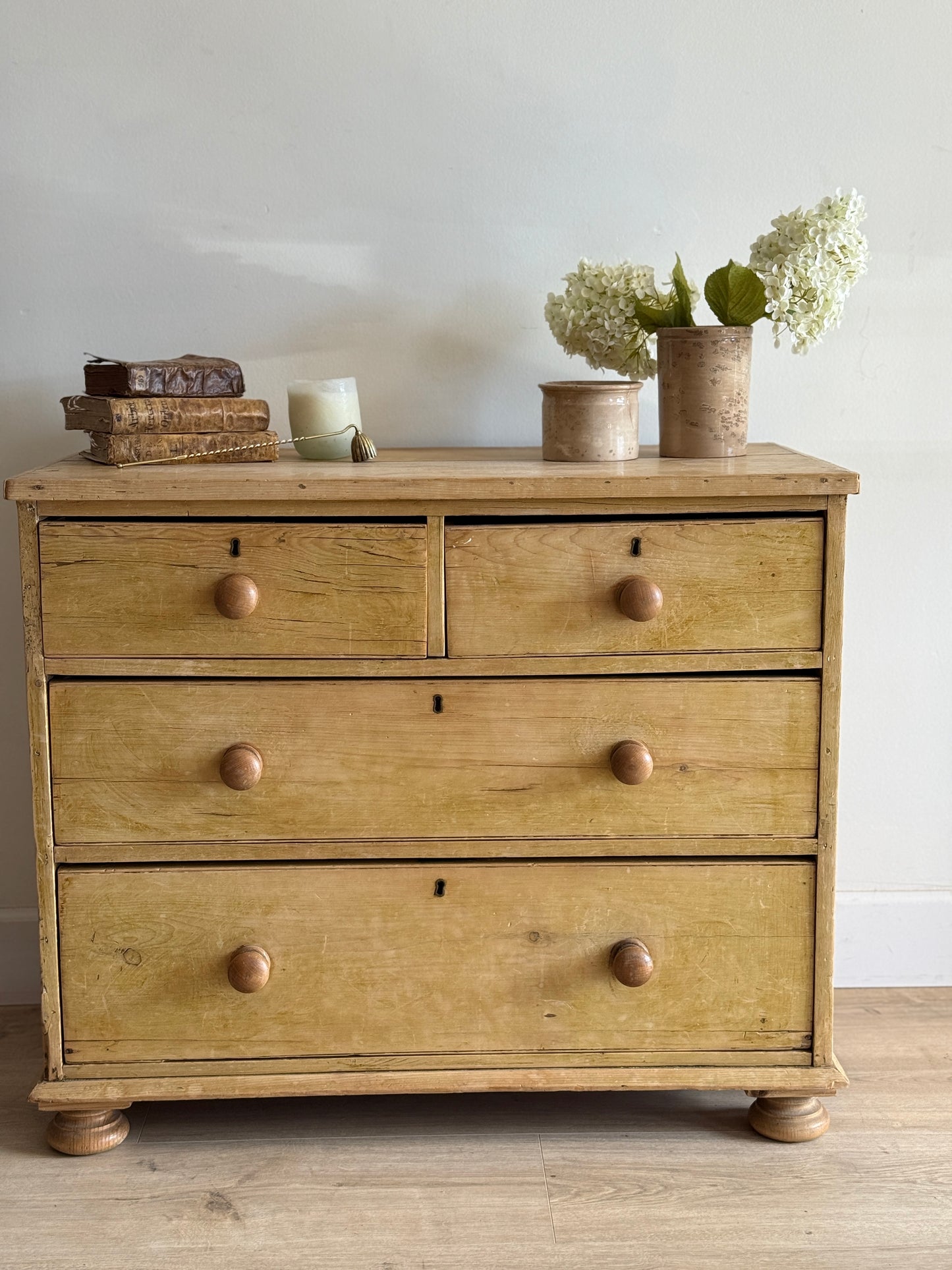 Antique English Pine Dresser/Chest of Drawers
