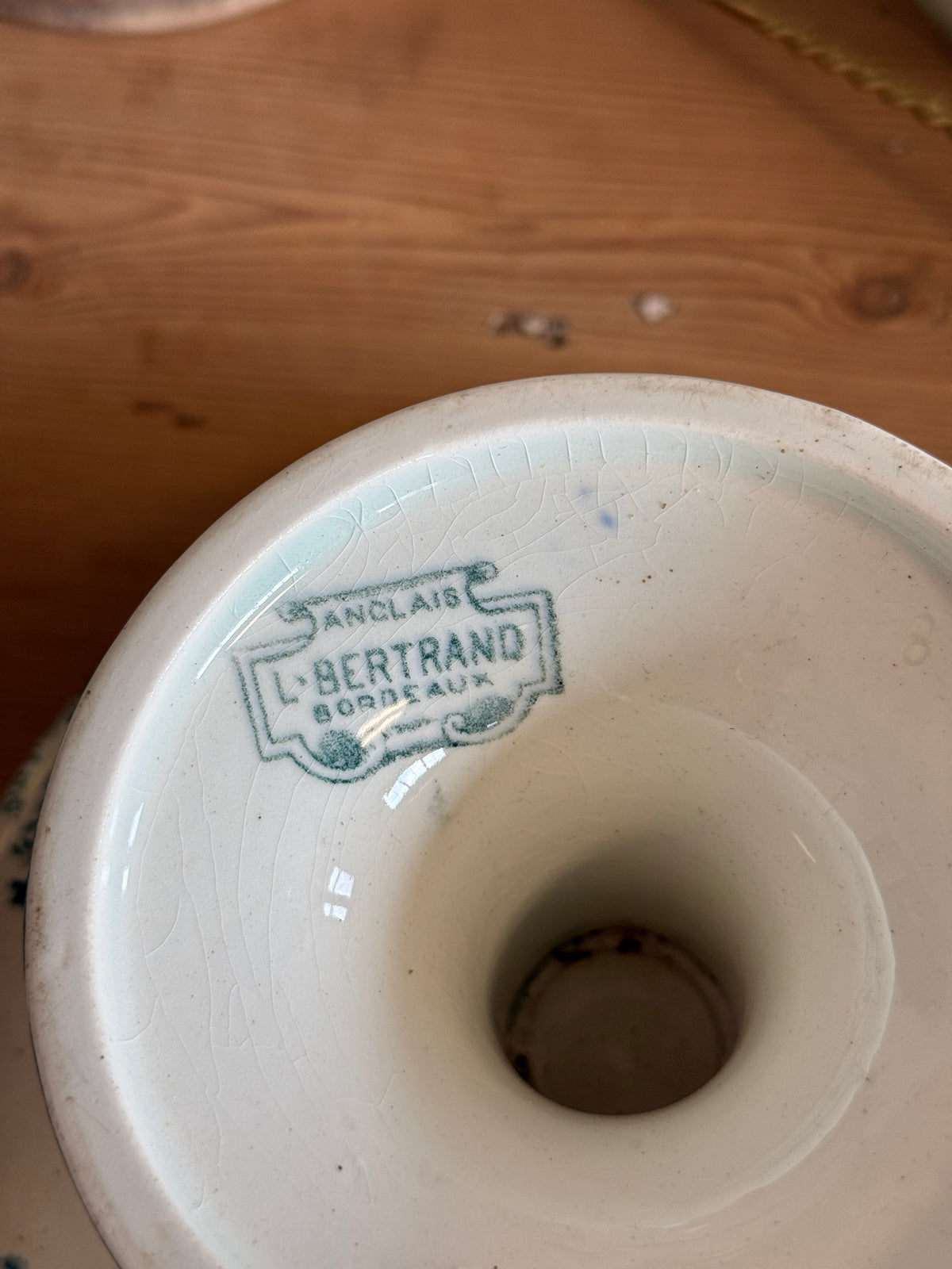 Antique Ironstone Cake Stand