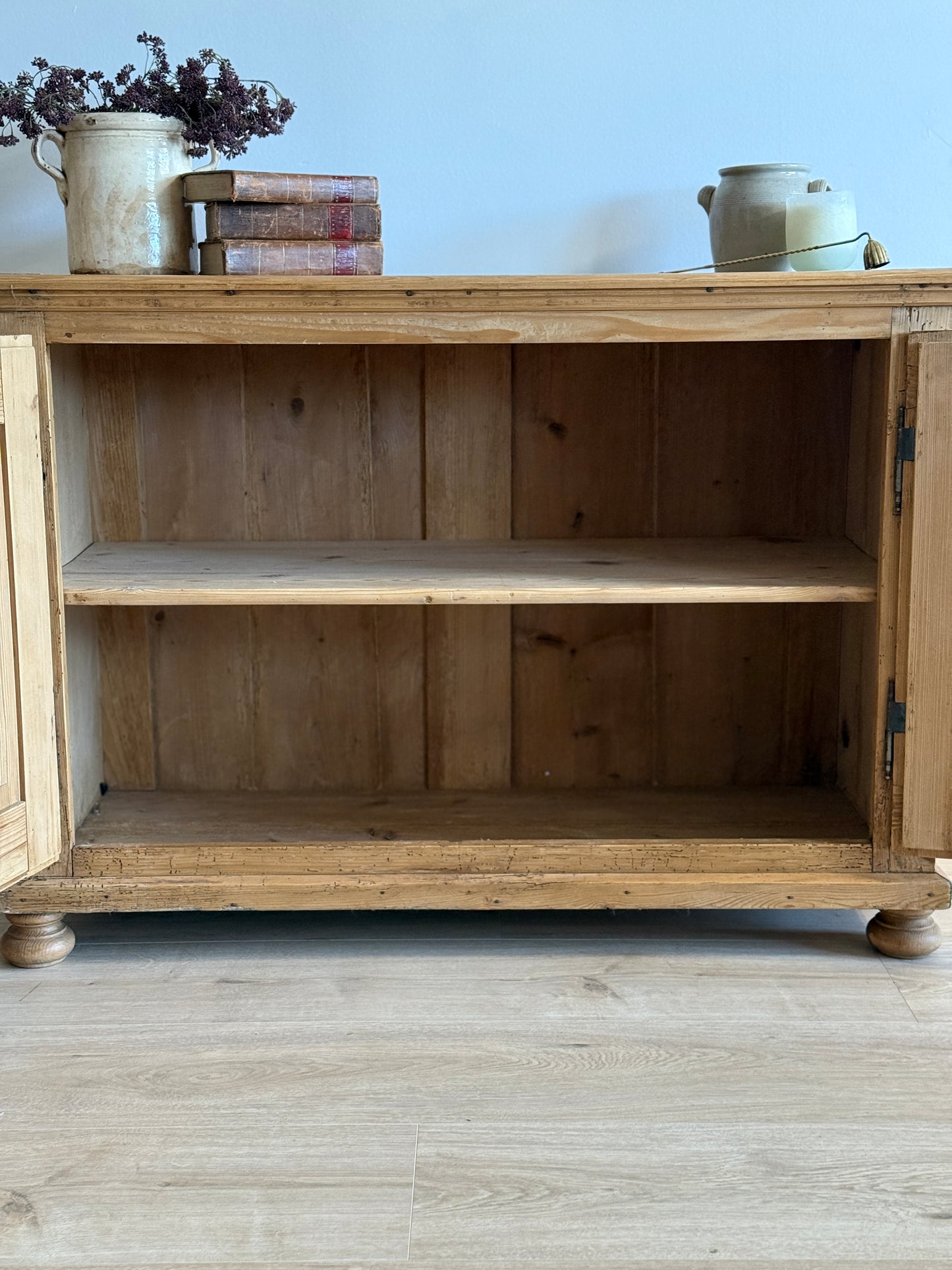Antique English Pine Sideboard