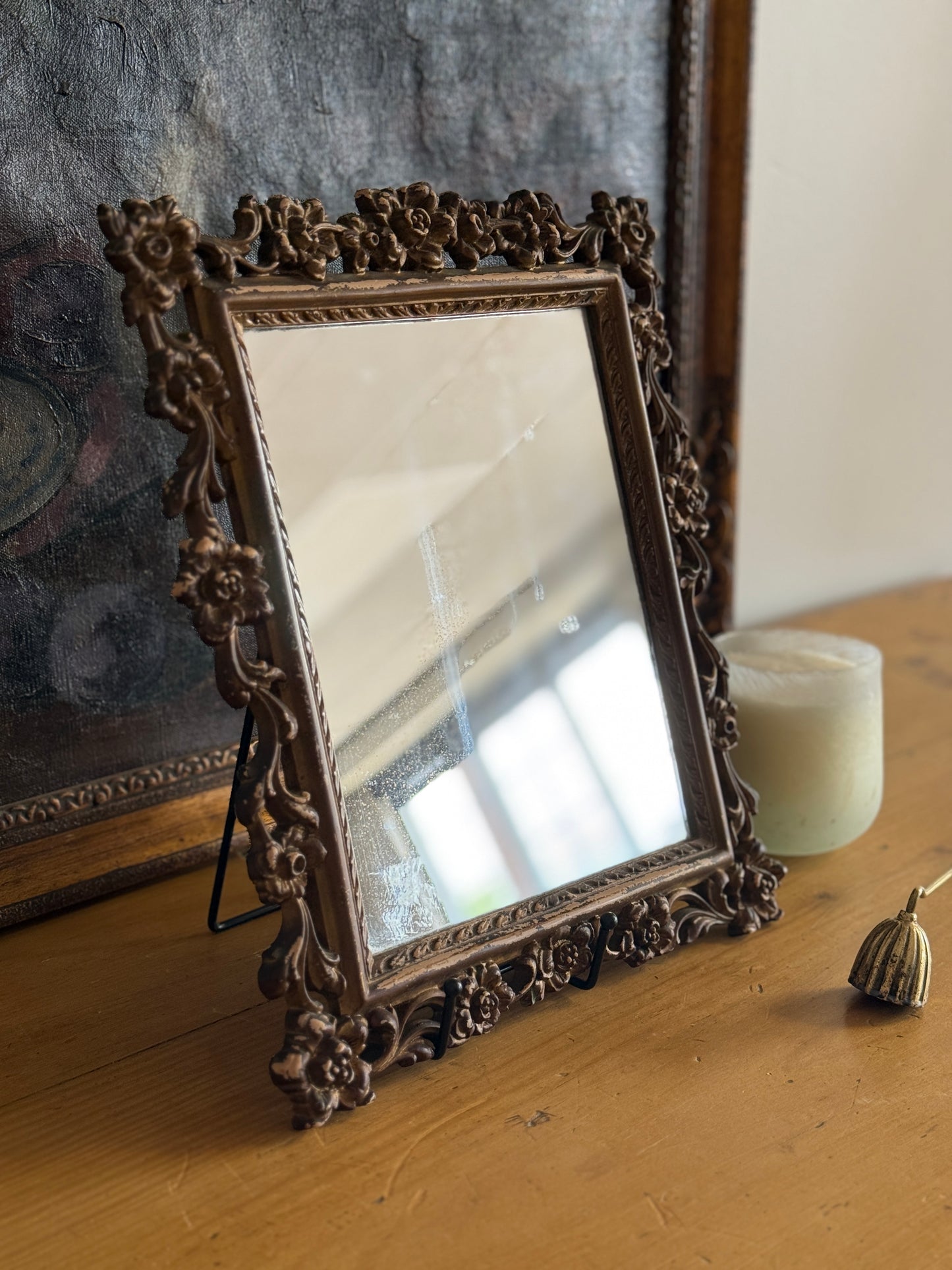 Small Antique French Mirror