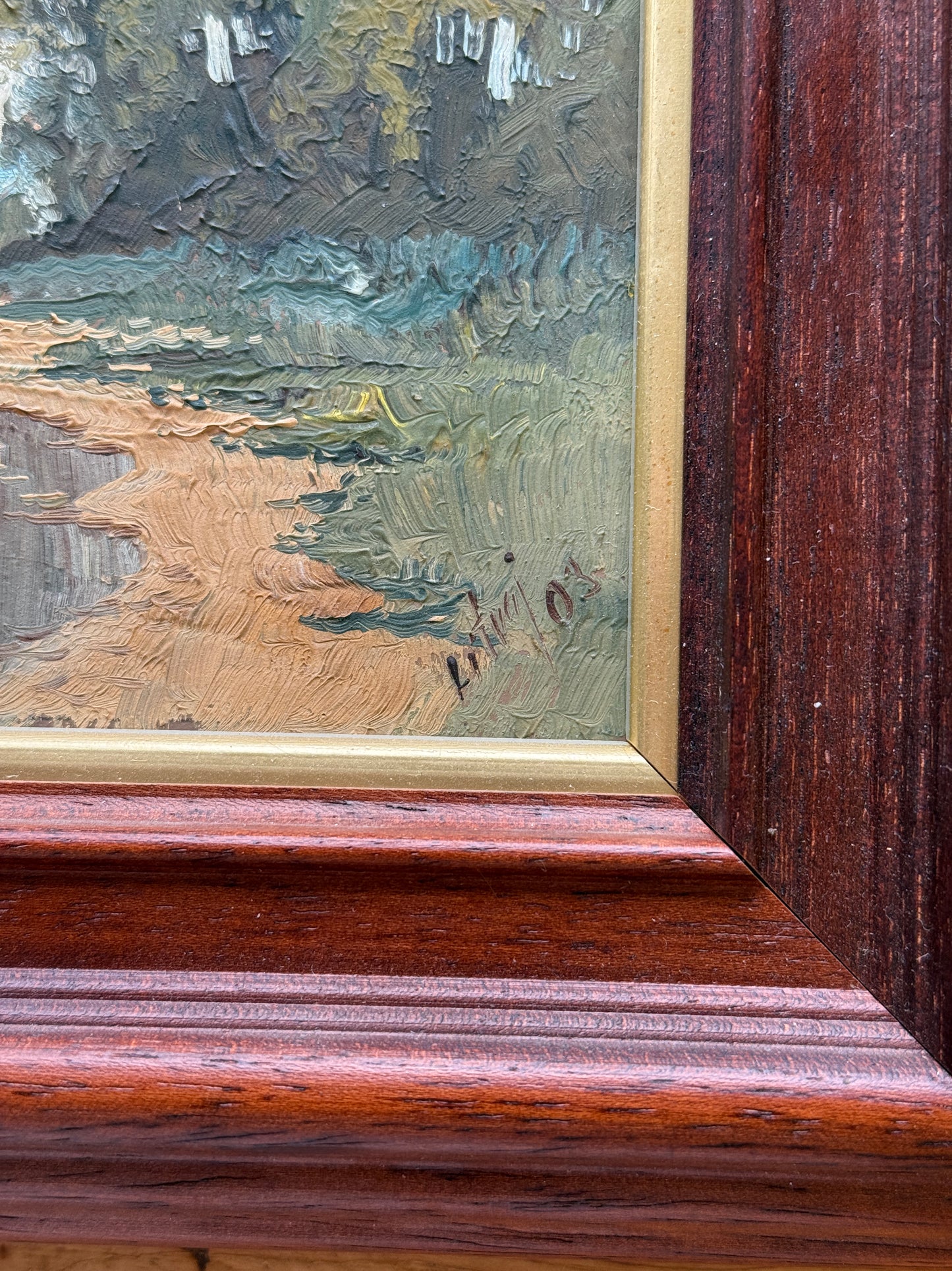 Vintage Original Slovak Oil, Litvaj