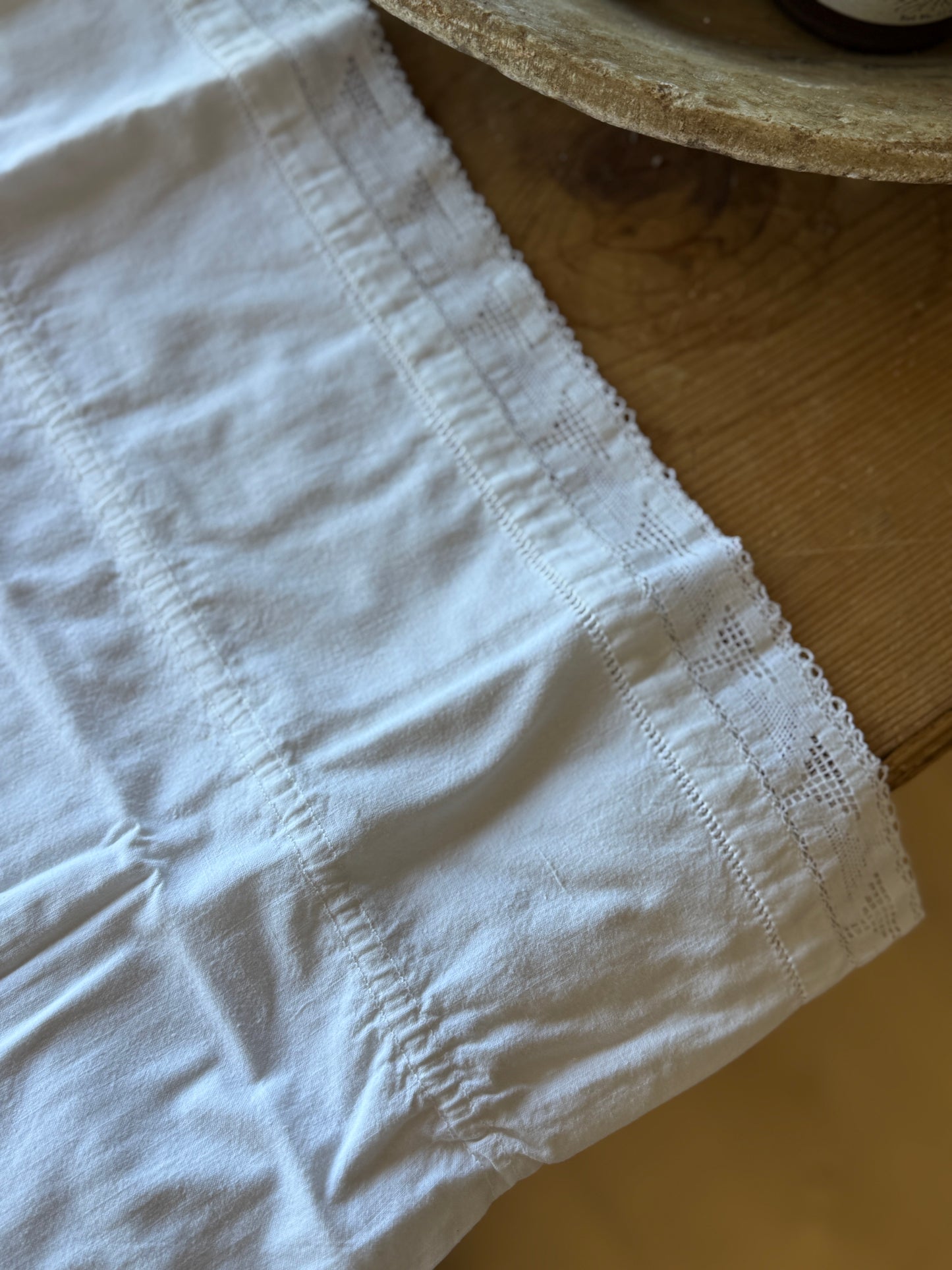 Antique Irish Bolster/Pillow Cover