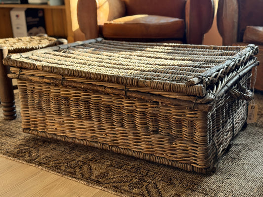 Large Antique French Trunk/Basket