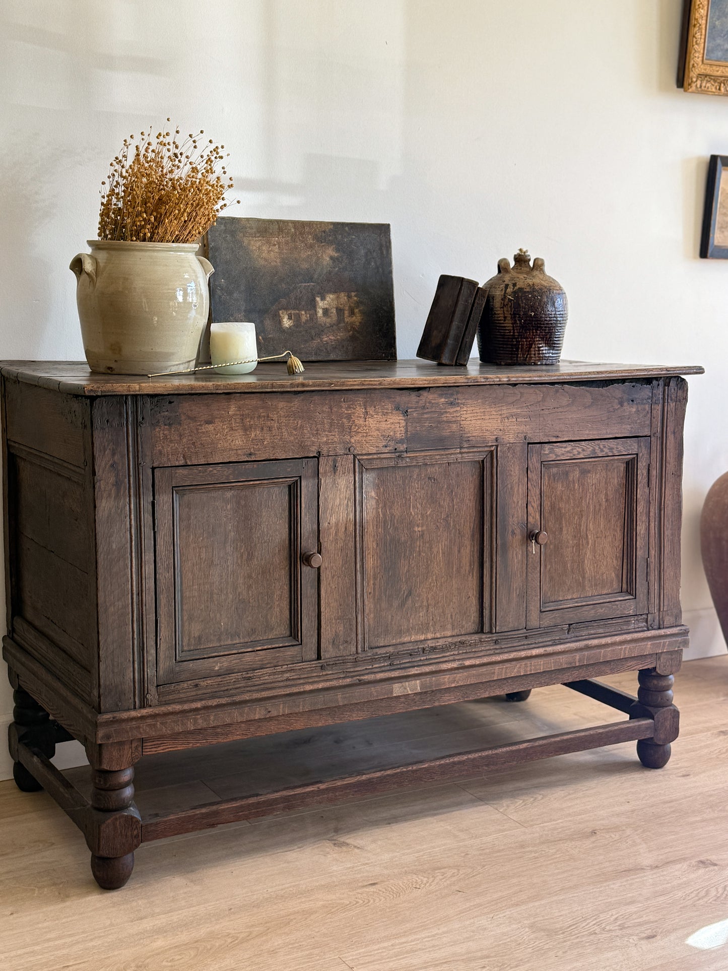 18th Century English Georgian Oak Coffer/Sideboard