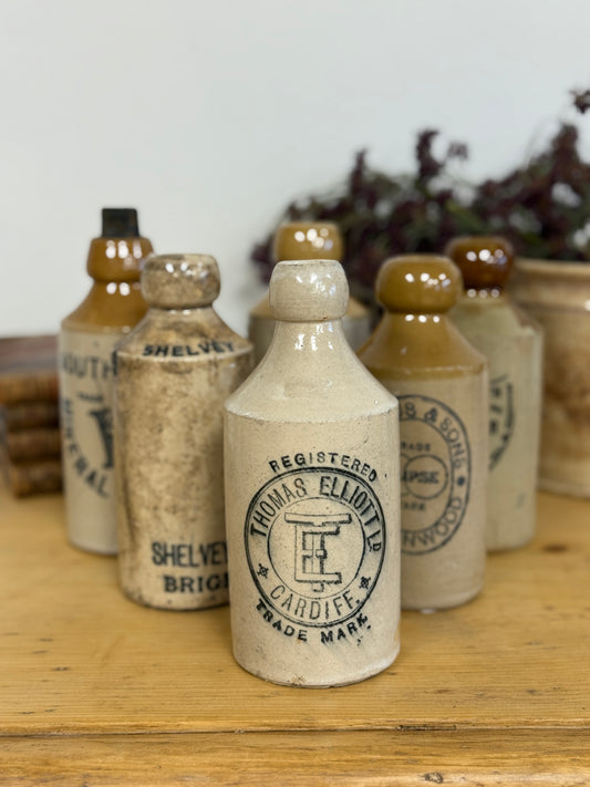 Antique English Ginger Beer & Mineral Water Bottles