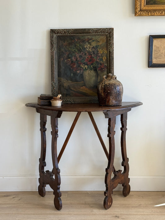 17th c. Italian Demi Lune Semi Circle Table