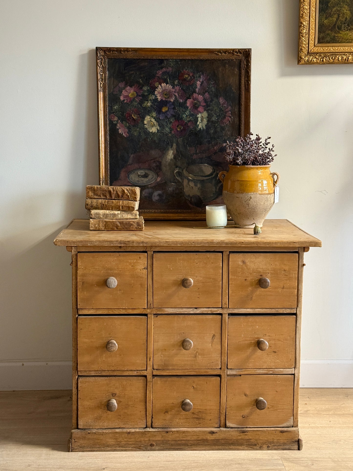 Antique English Sideboard/Chest of 9 Drawers