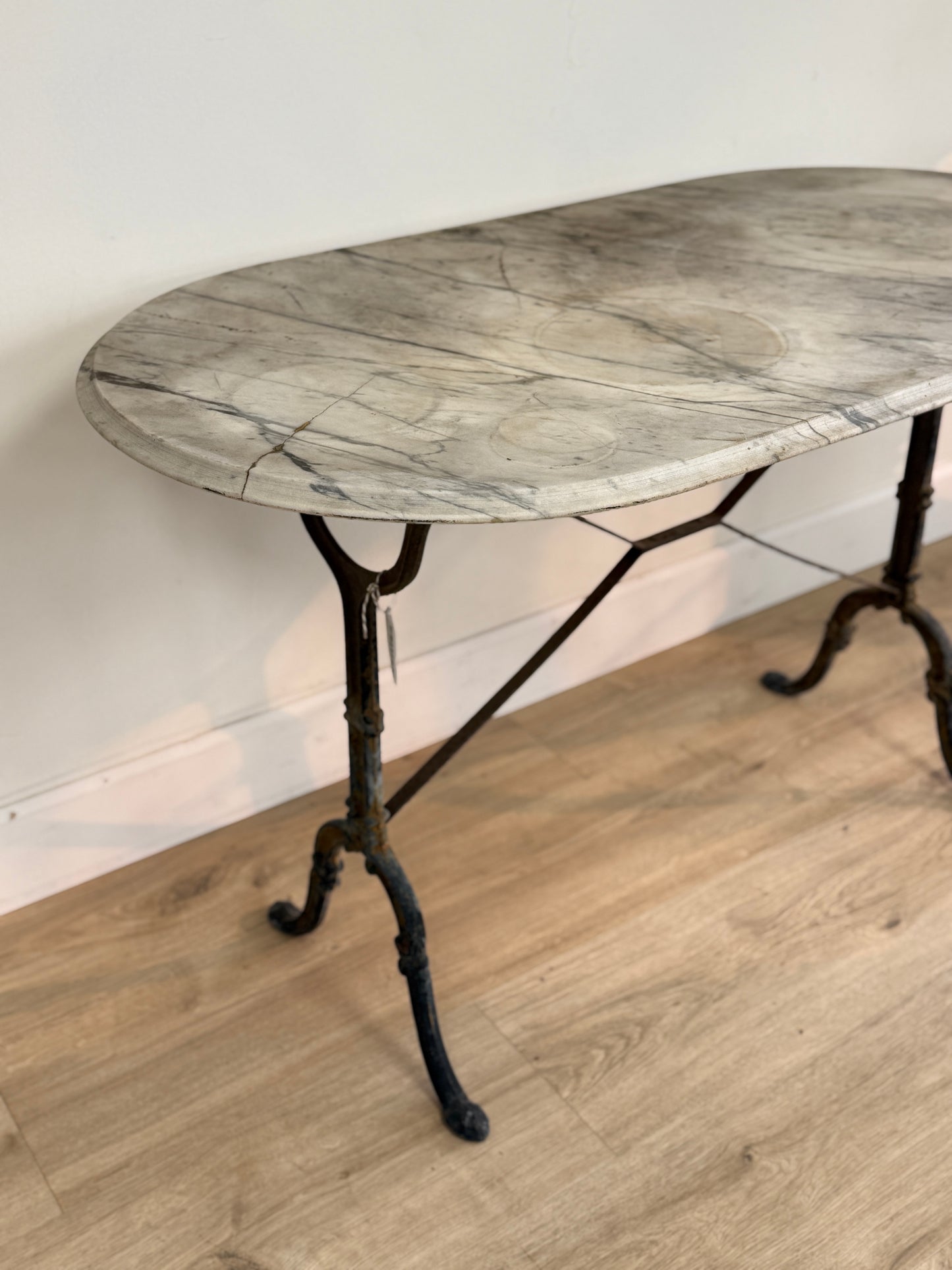 Antique French Marble Garden Table