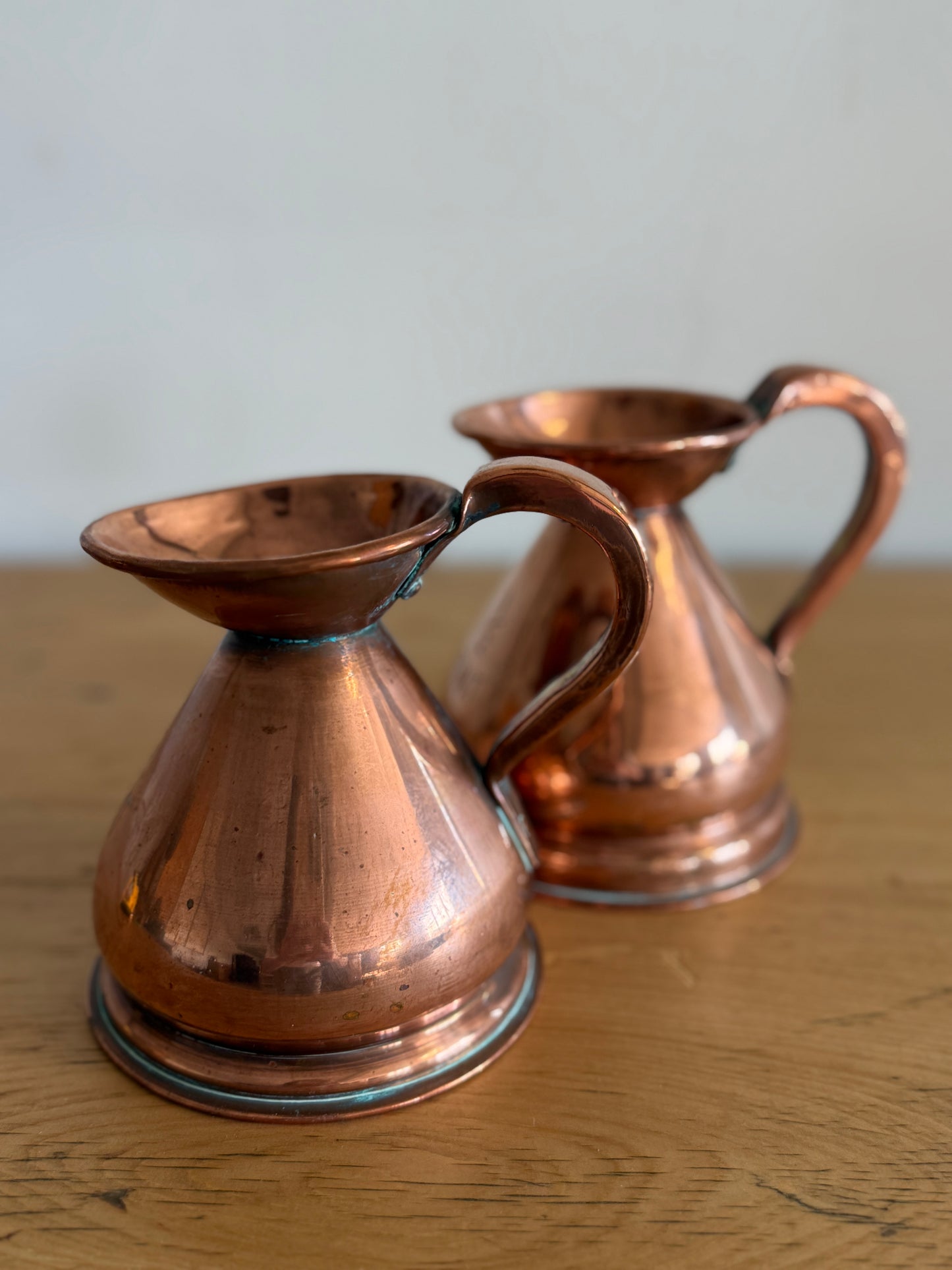 Antique English 1/2 Pint Copper Measuring Jug