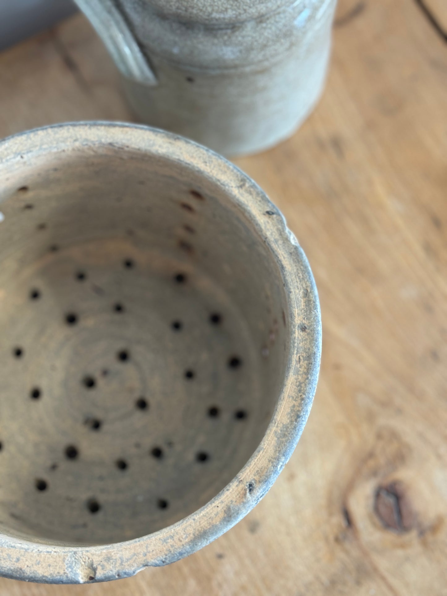 Antique French Cheese Strainers