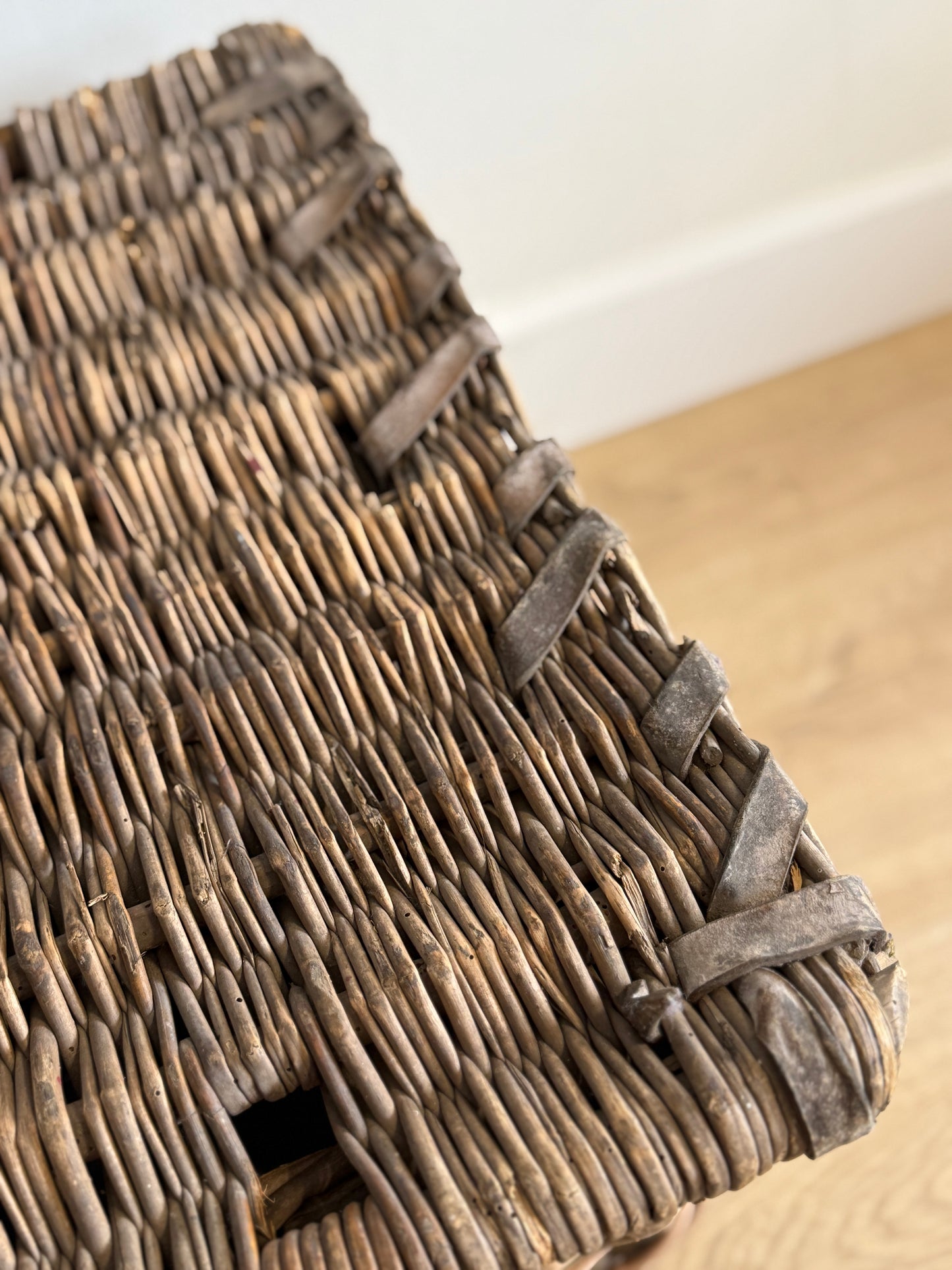 Antique English Woven Trunk
