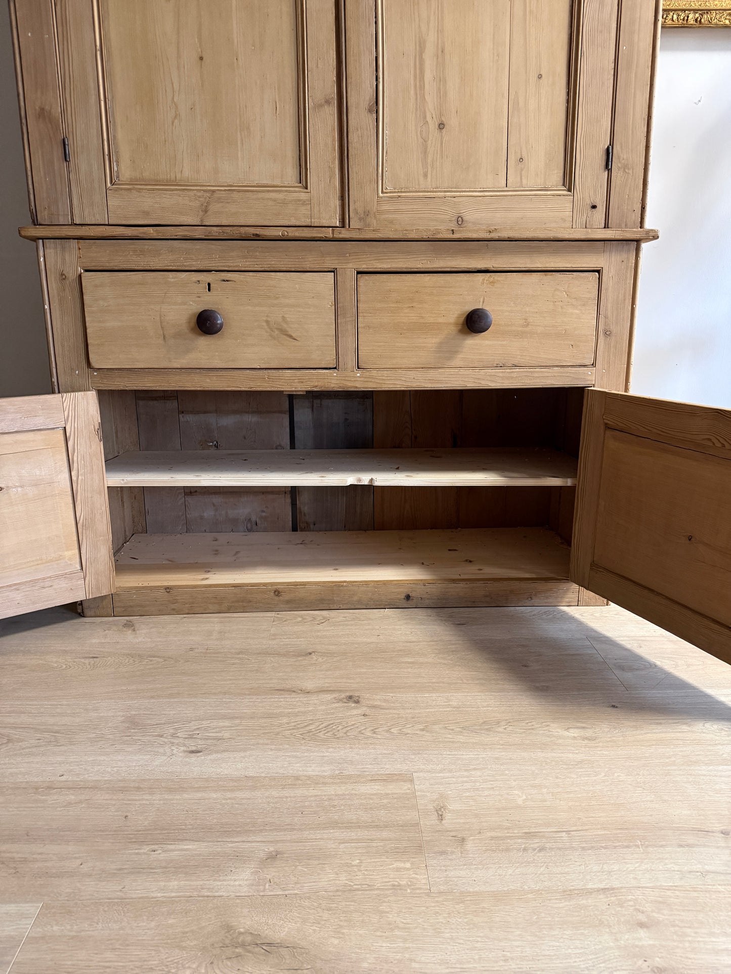 Monumental Antique English Housekeepers Cupboard
