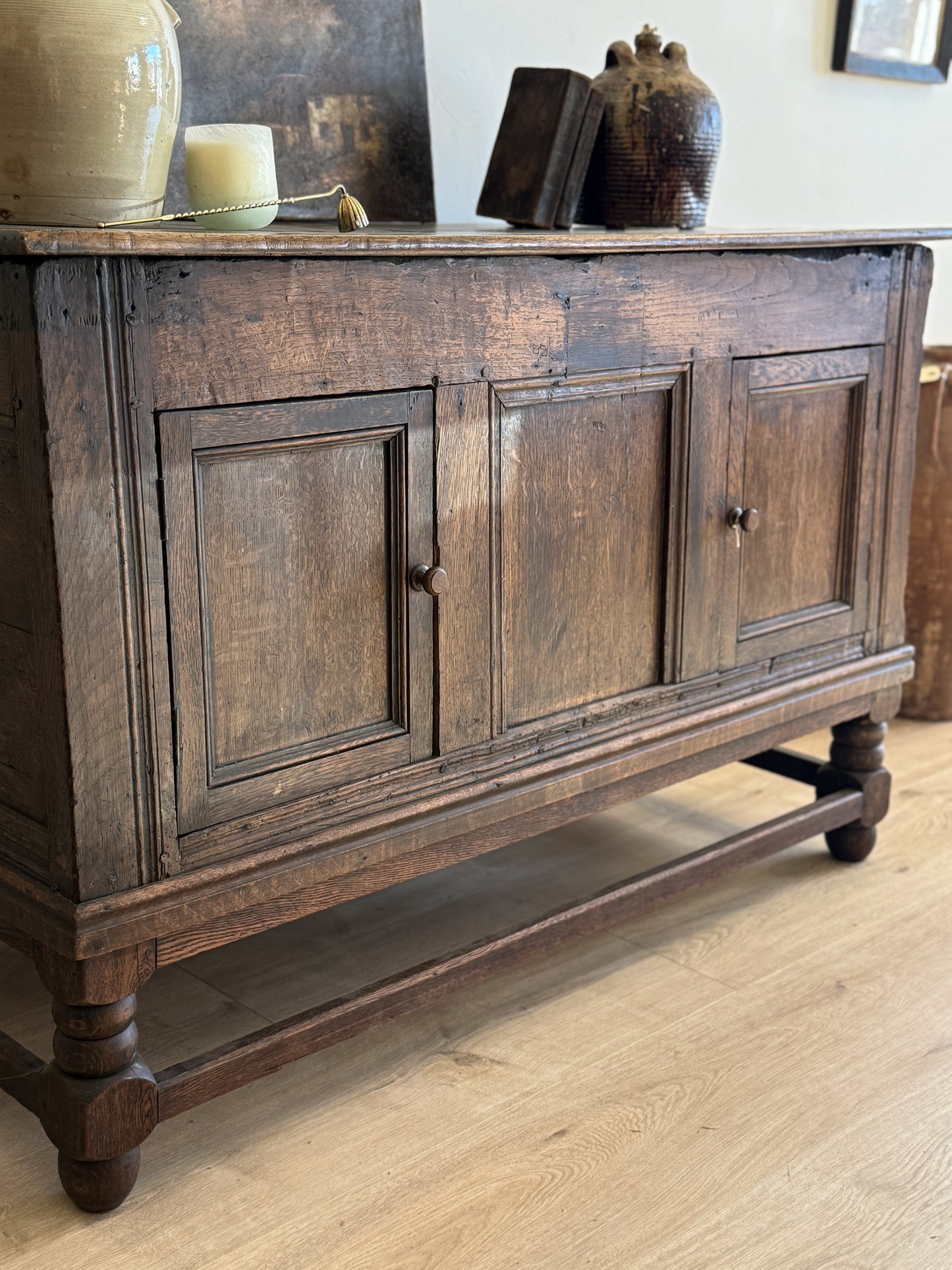 18th Century English Georgian Oak Coffer/Sideboard