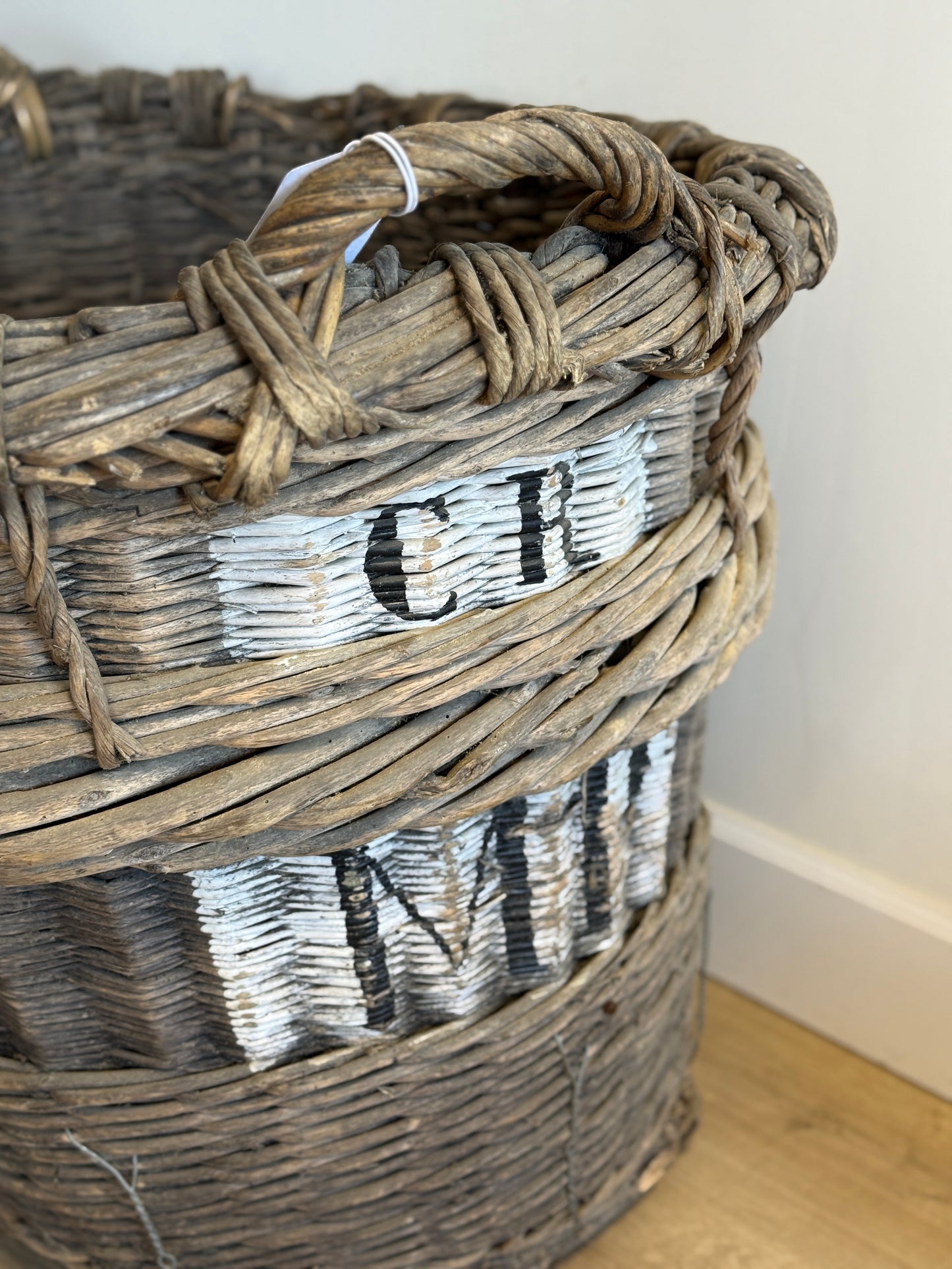 Antique French Champagne Basket