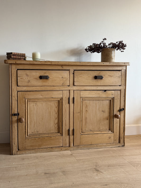 Antique English Pine Sideboard