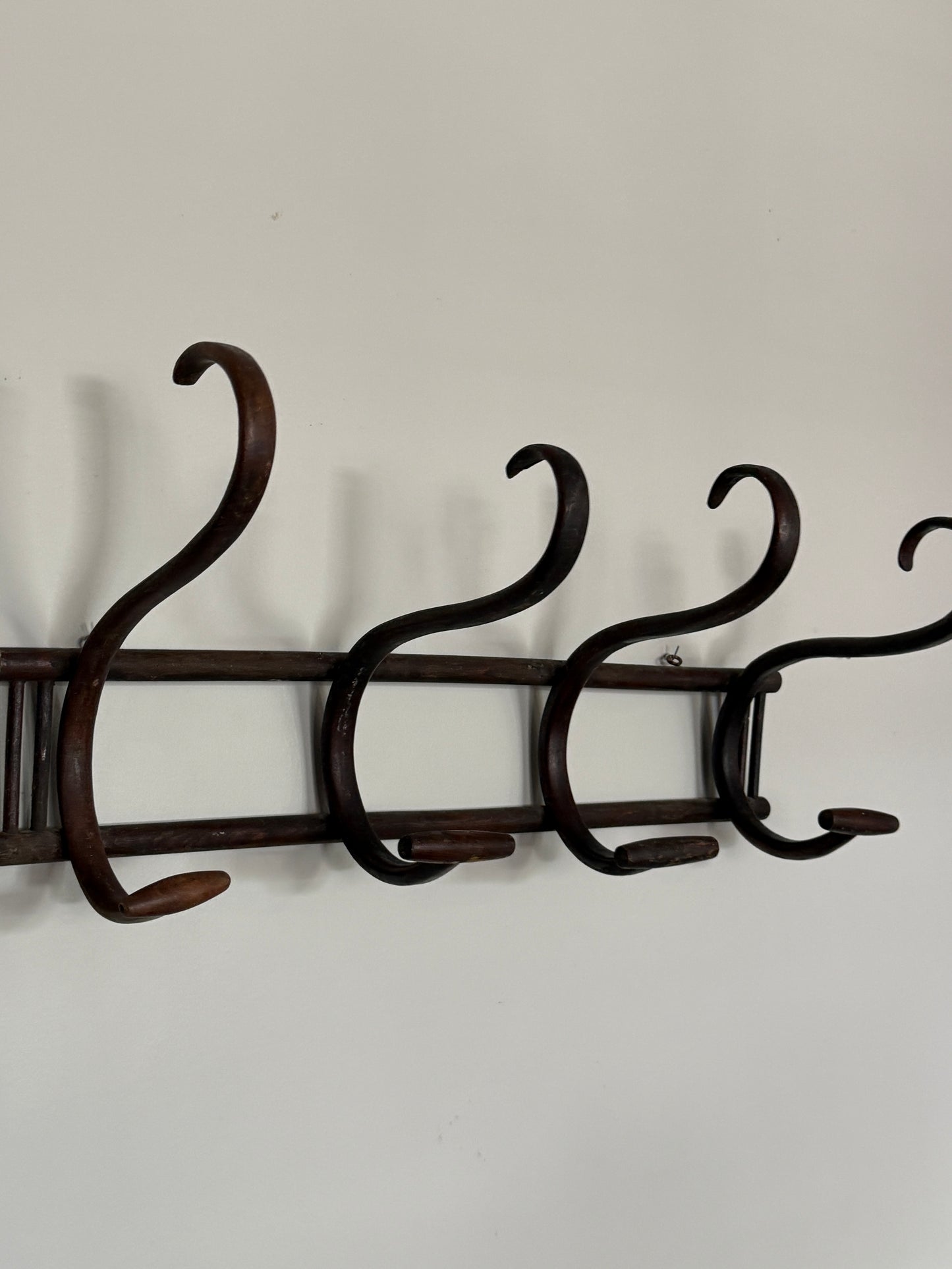 Antique Thonet Coat Rack, Four Hook