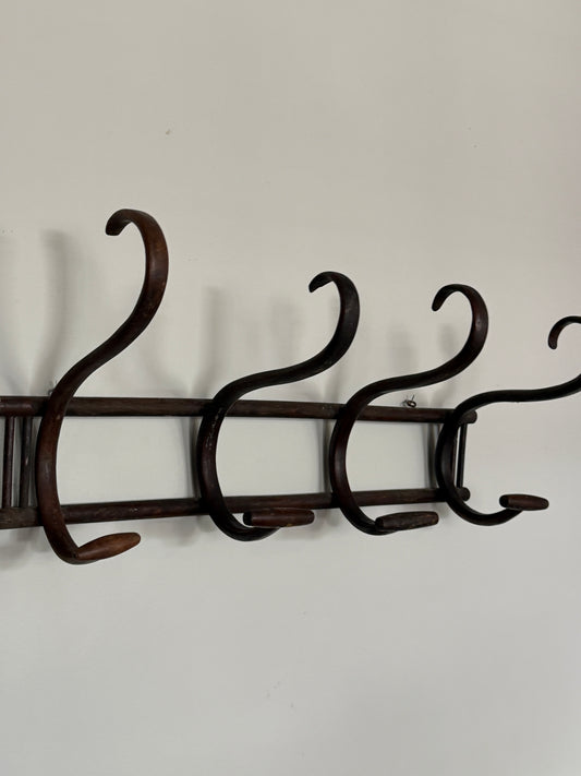 Antique Thonet Coat Rack, Four Hook