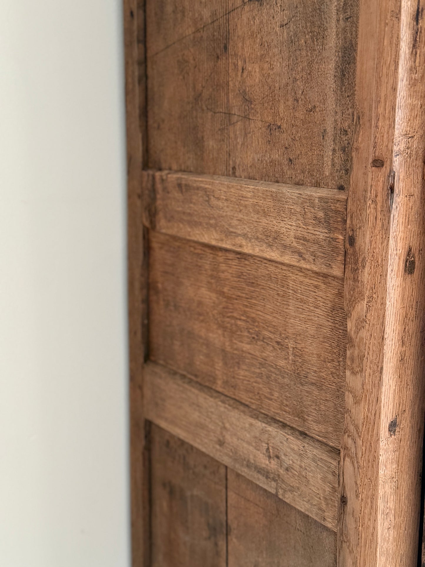 19th c. French Oak Bonnetière Cabinet