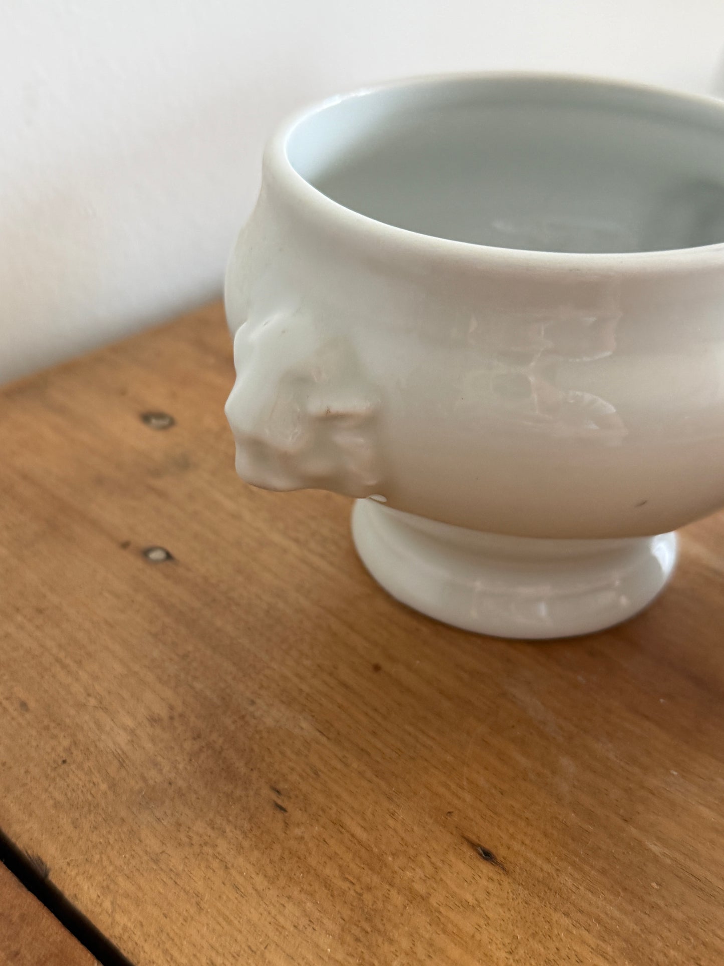 Vintage Bareuther German Lions Head Soup Bowl