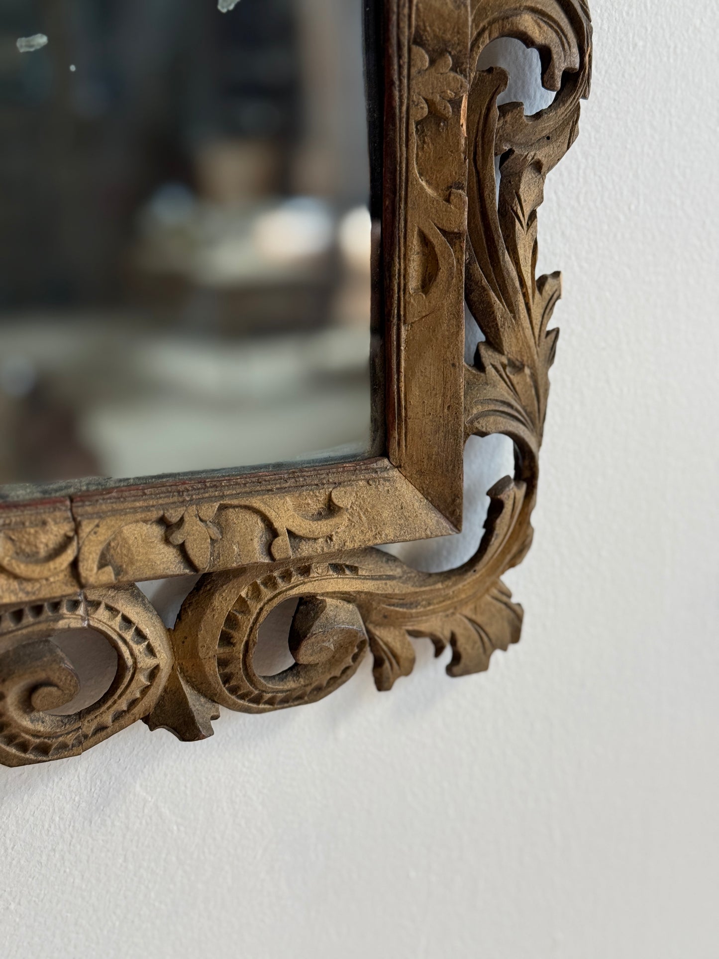 Small 18th c. English Mirror