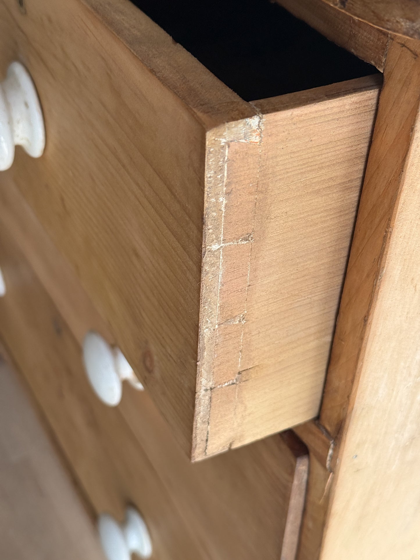 Antique English Pine Dresser/Chest of Drawers