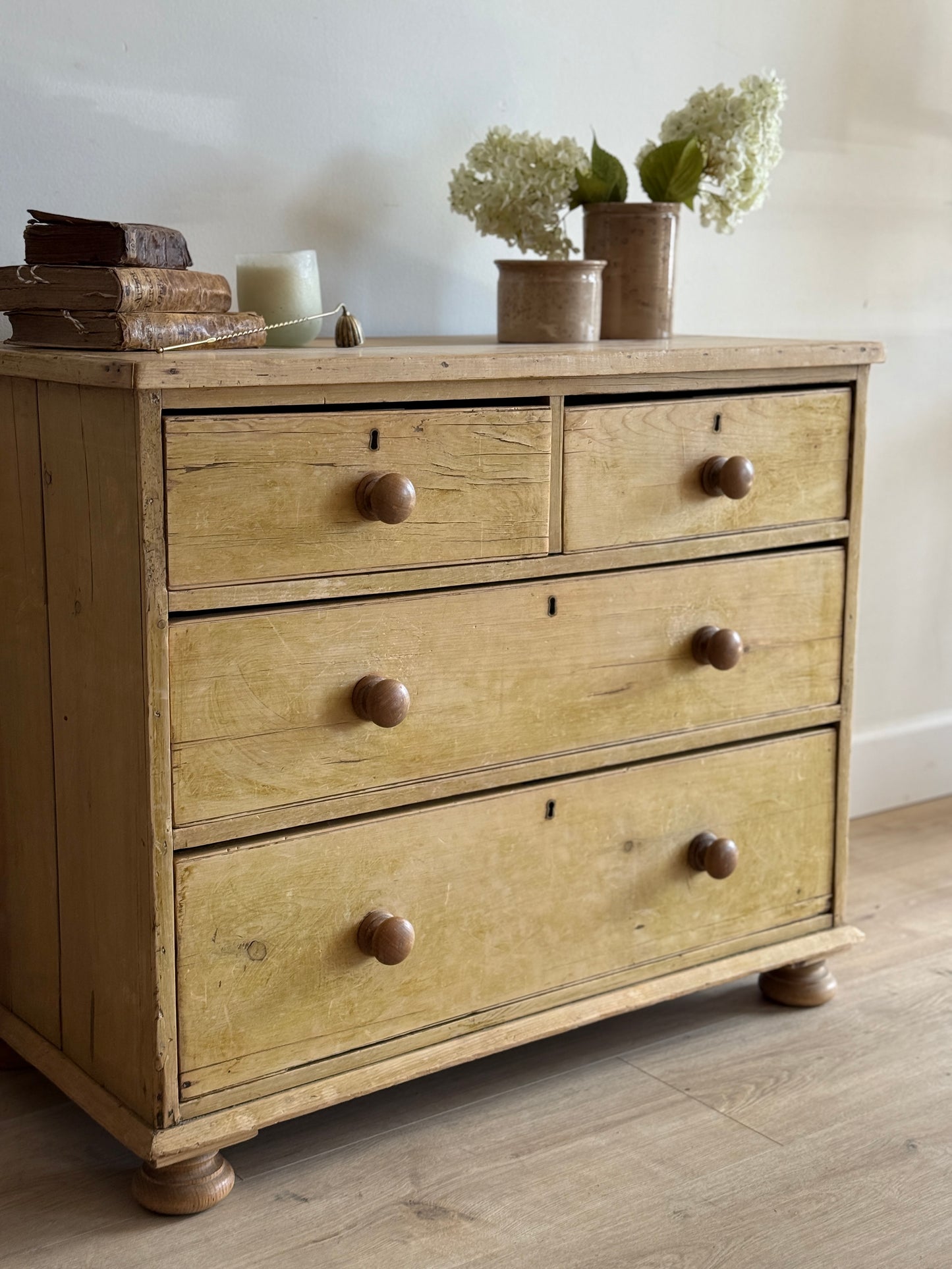 Antique English Pine Dresser/Chest of Drawers