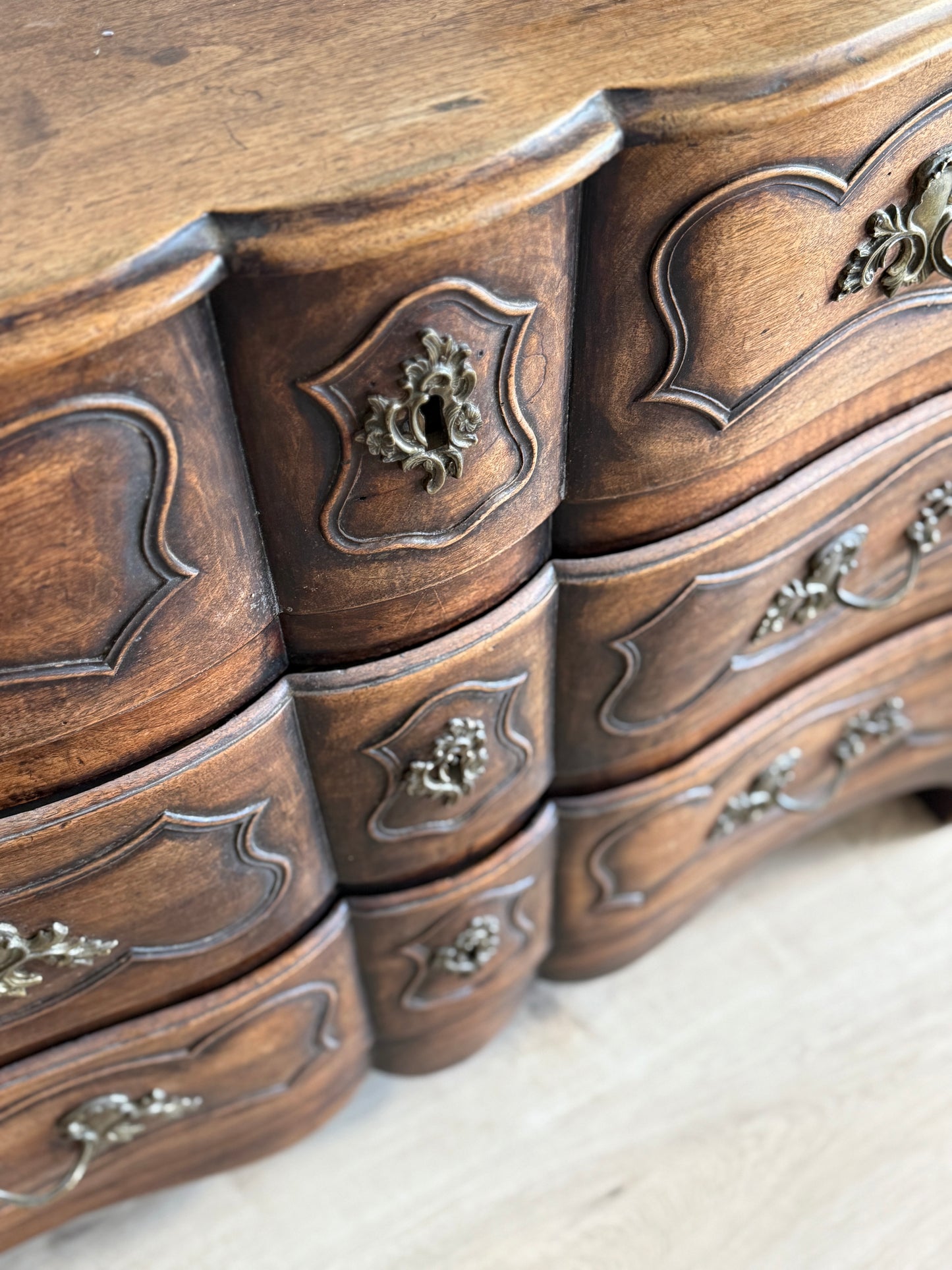 Antique French Walnut Chest of Drawers/Dresser