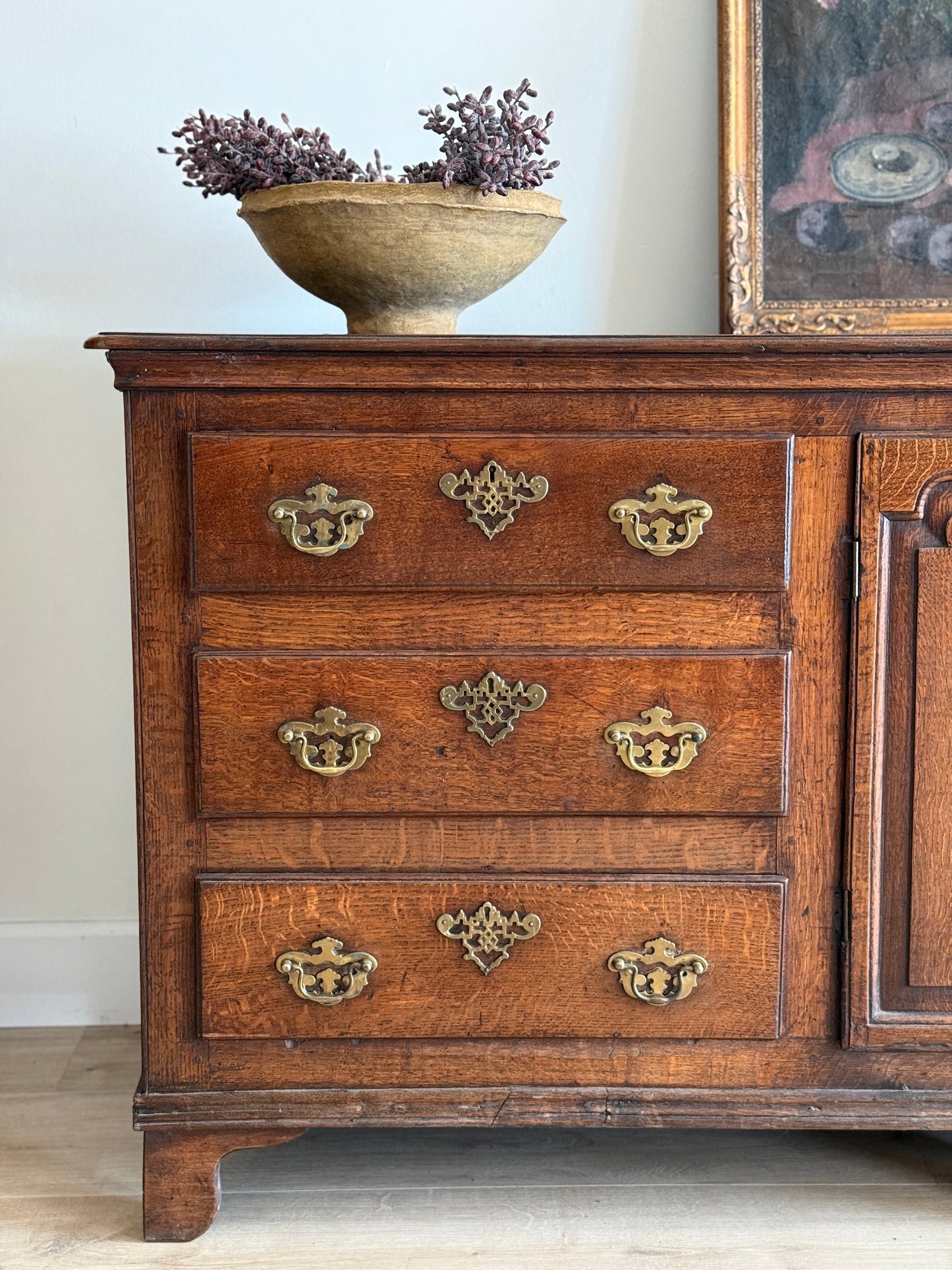 Antique English Oak Sideboard