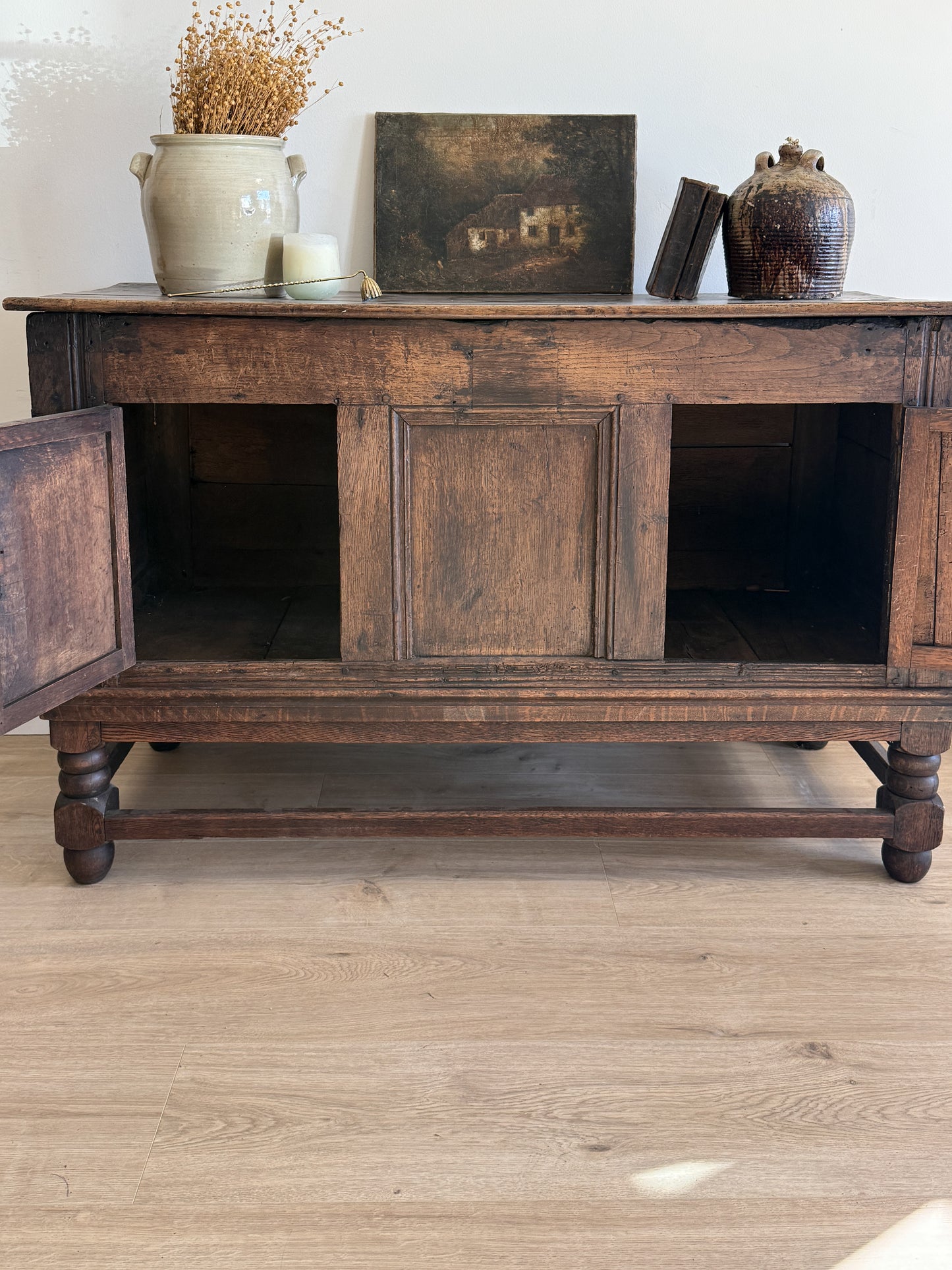 18th Century English Georgian Oak Coffer/Sideboard