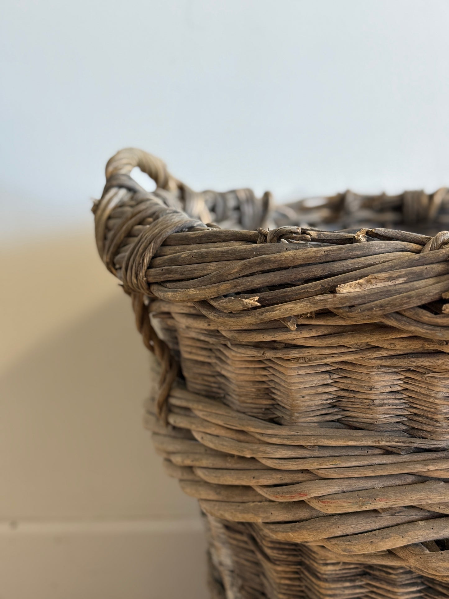 Antique French Champagne Basket