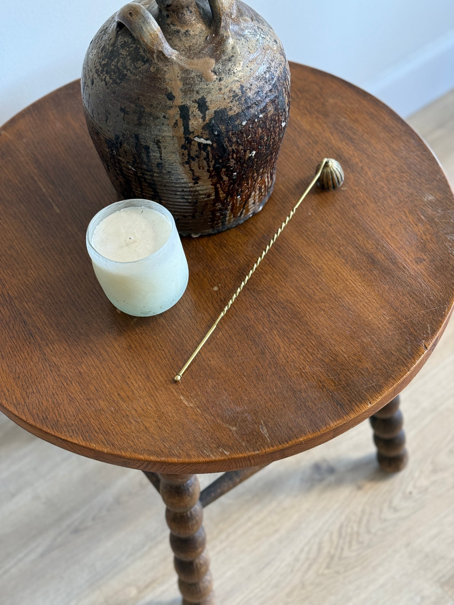 Antique French Bobbin Table