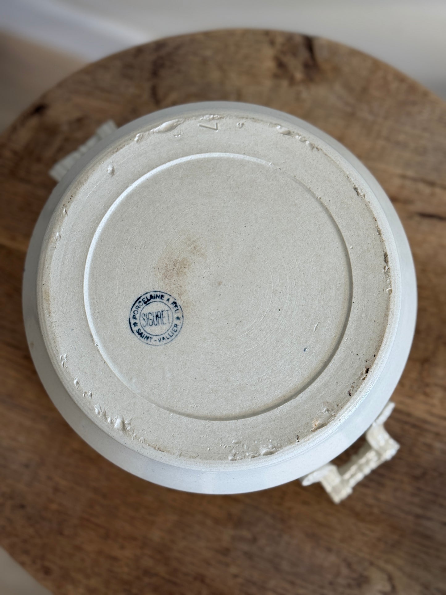 Large Antique French Lidded Saint Uze / Saint-Vallier Tureen