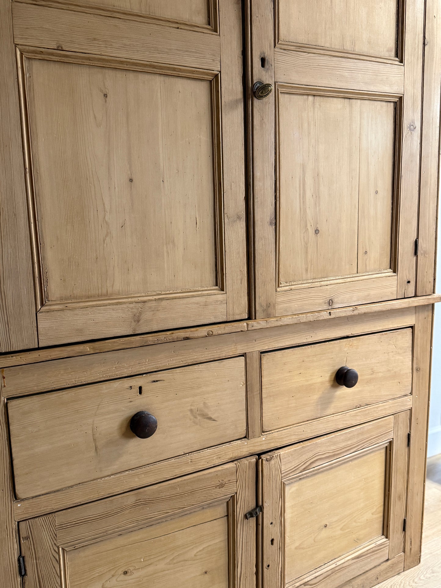 Monumental Antique English Housekeepers Cupboard
