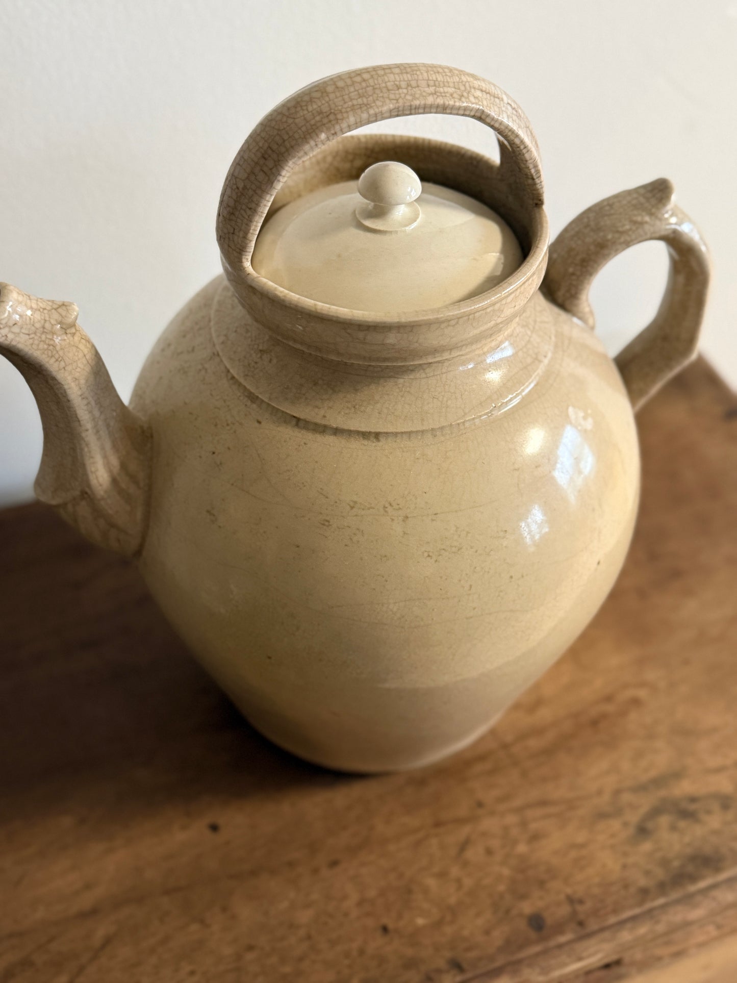 Rare Large French Gargoulette Pot