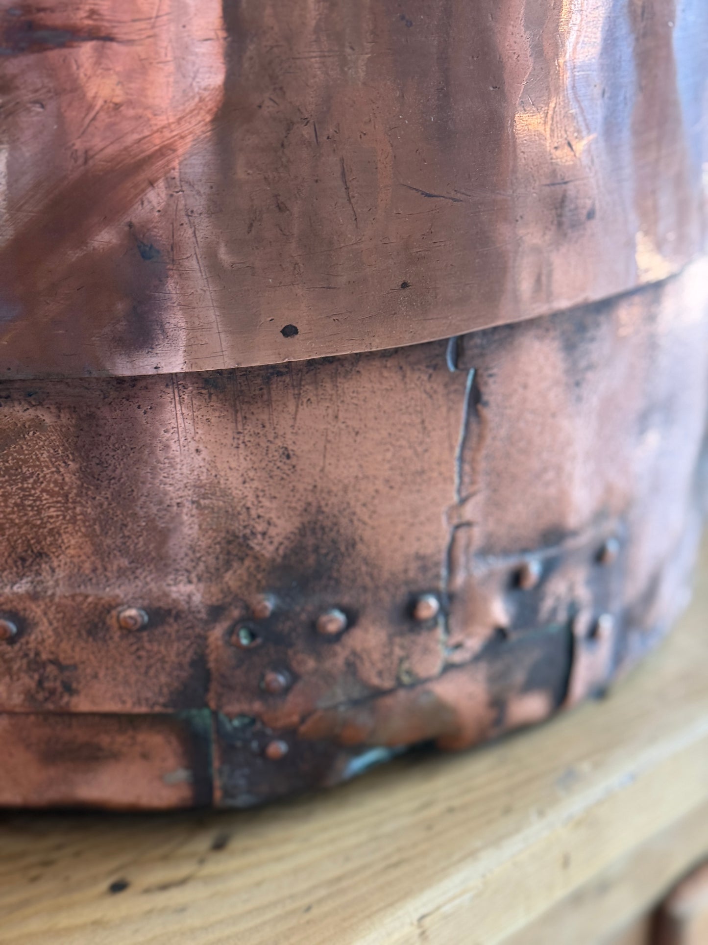 Large Antique English Copper Pot